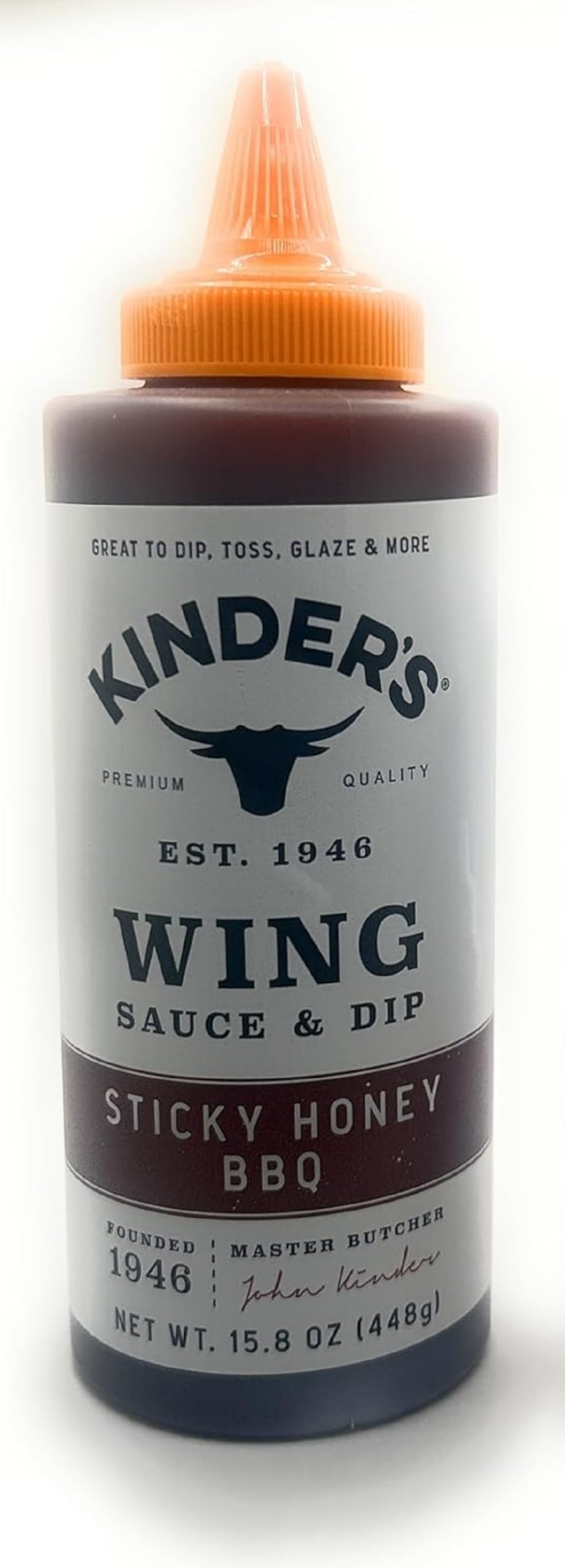 Kinder's Marinades, BBQ, Dipping & Wing Sauces - 1 bottle (Sticky Honey Wing 15.8oz)