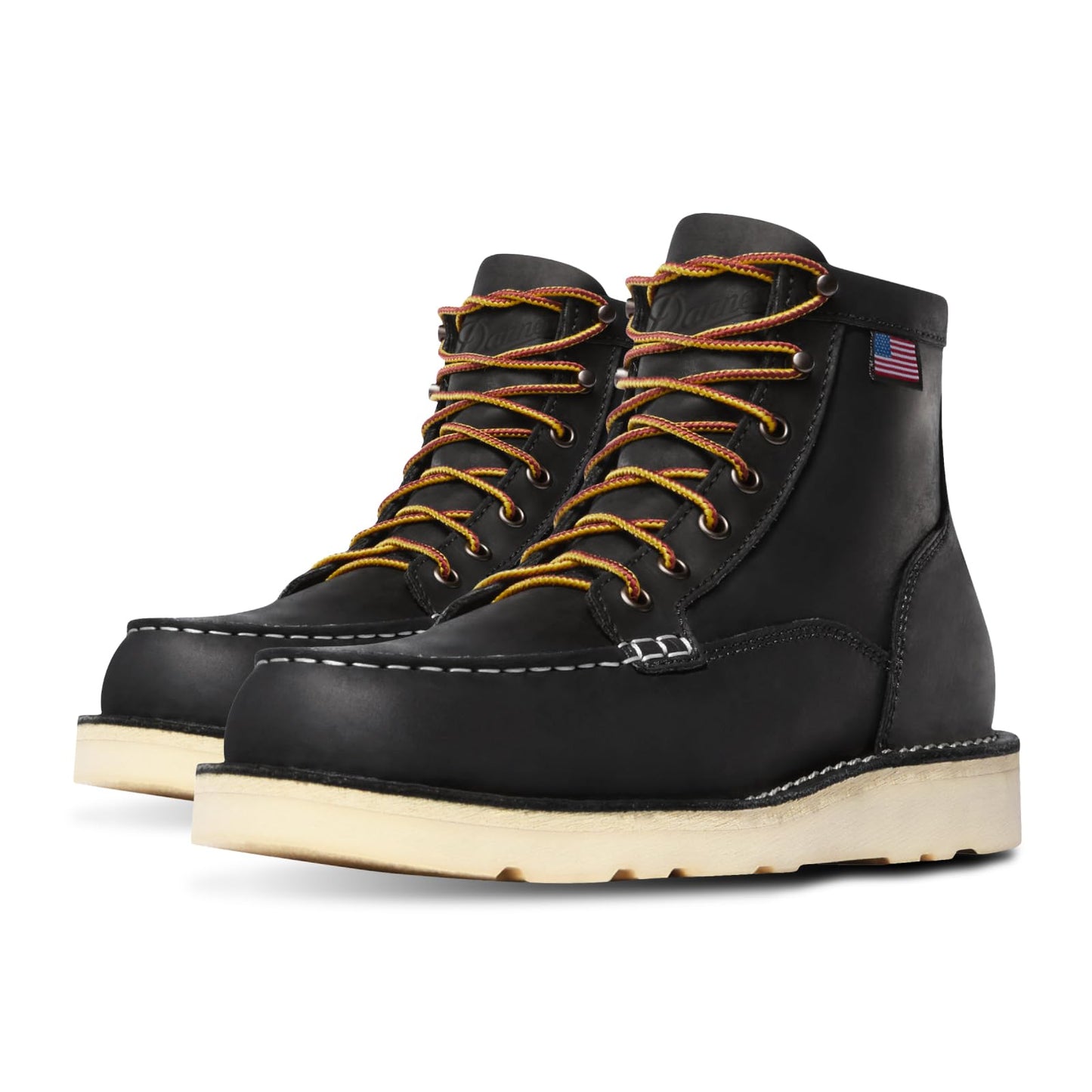 Danner 6” Bull Run Moc Toe Work Boots for Men - Oiled Full-Grain Leather Upper with Non Slip Wedge Outsole and 3-Density Cushion Footbed, EH Resistant