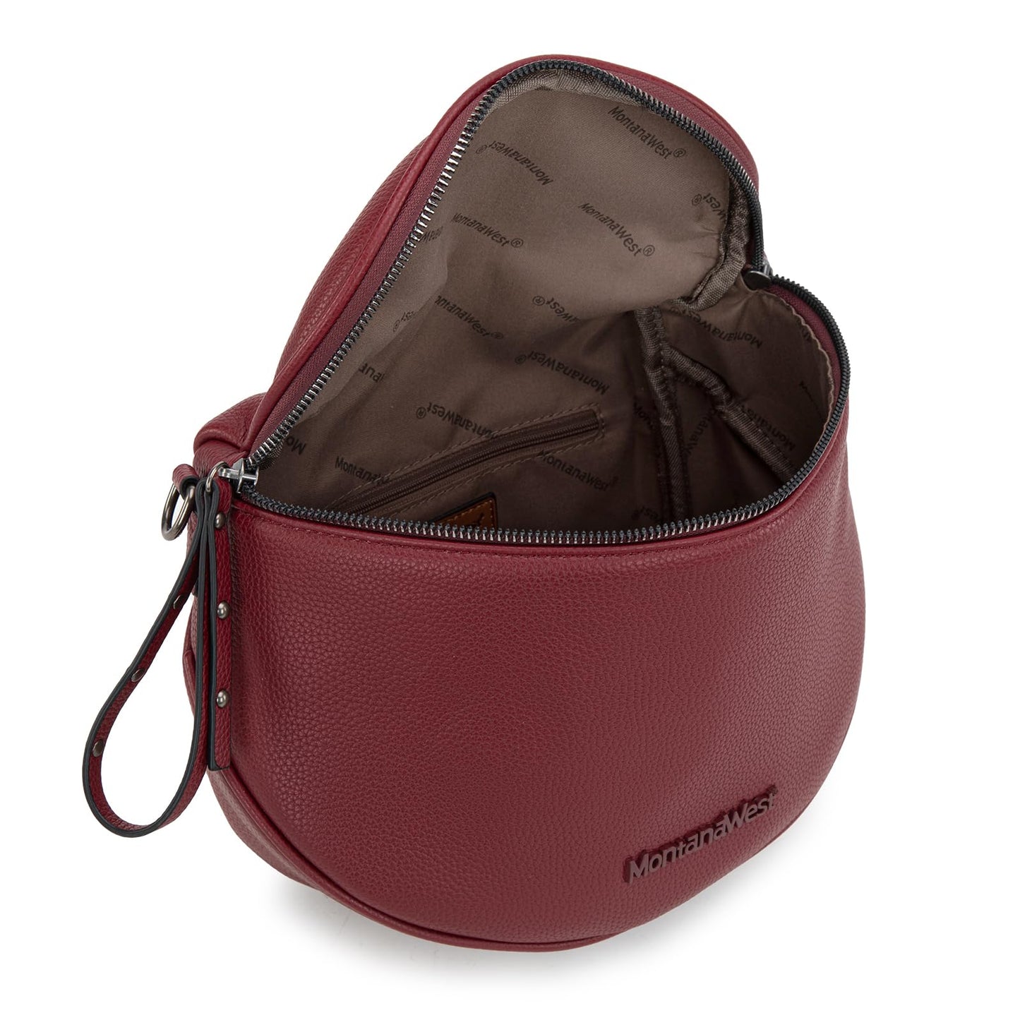 Montana West Crossbody Bag for Women, Large Bum Bag Purse Soft Vegan Leather Travel Fanny Pack with Coin Purse