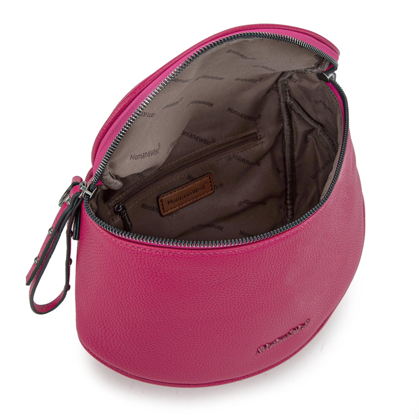 Montana West Crossbody Bag for Women, Large Bum Bag Purse Soft Vegan Leather Travel Fanny Pack with Coin Purse