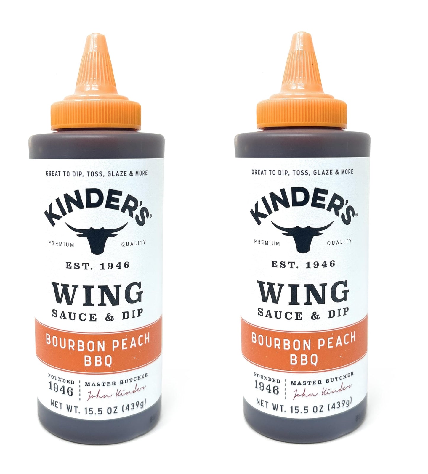 Kinder's Marinades, BBQ, Dipping & Wing Sauces - 2 bottles (Sweet & Sour Wing 16.9oz)