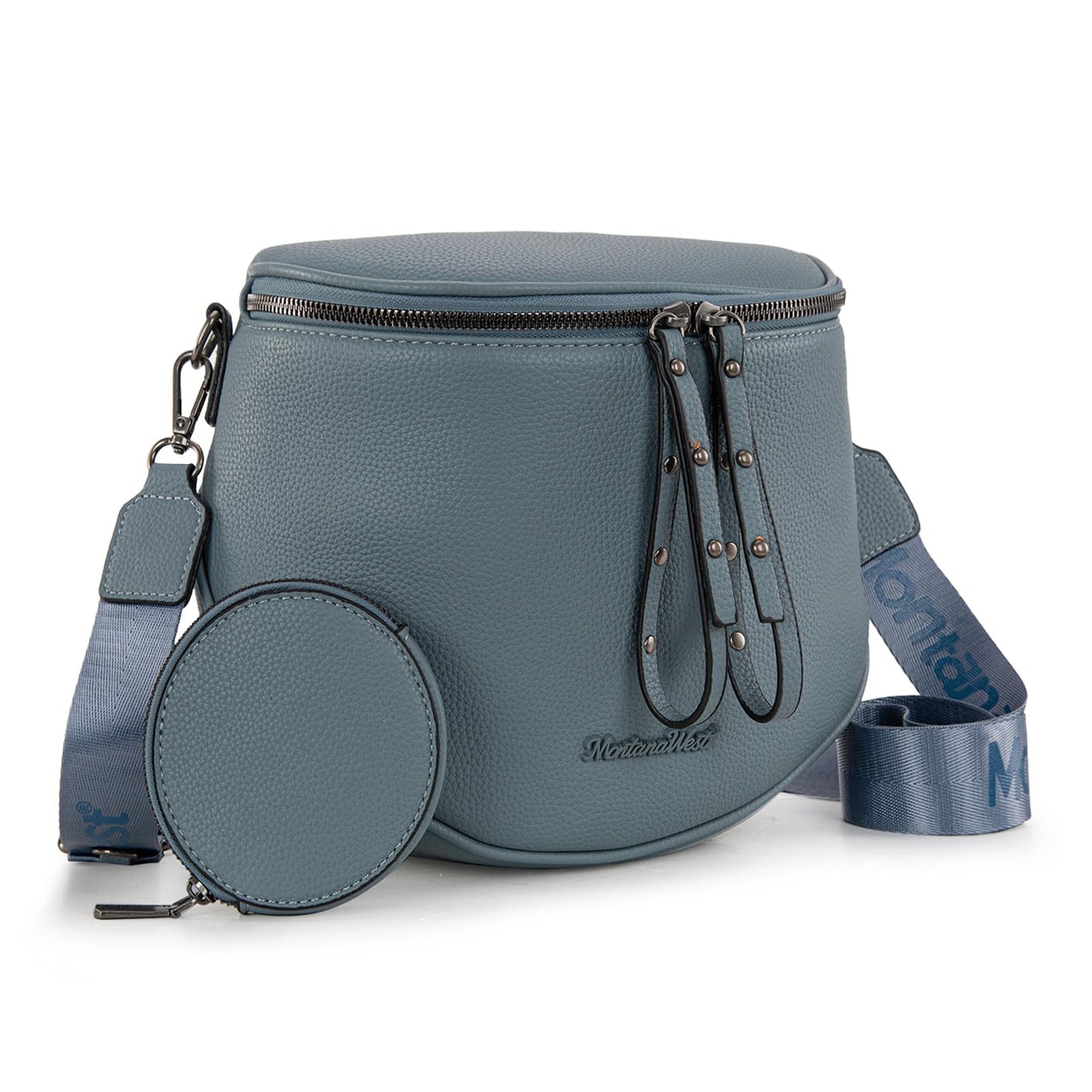 Montana West Crossbody Bag for Women, Large Bum Bag Purse Soft Vegan Leather Travel Fanny Pack with Coin Purse