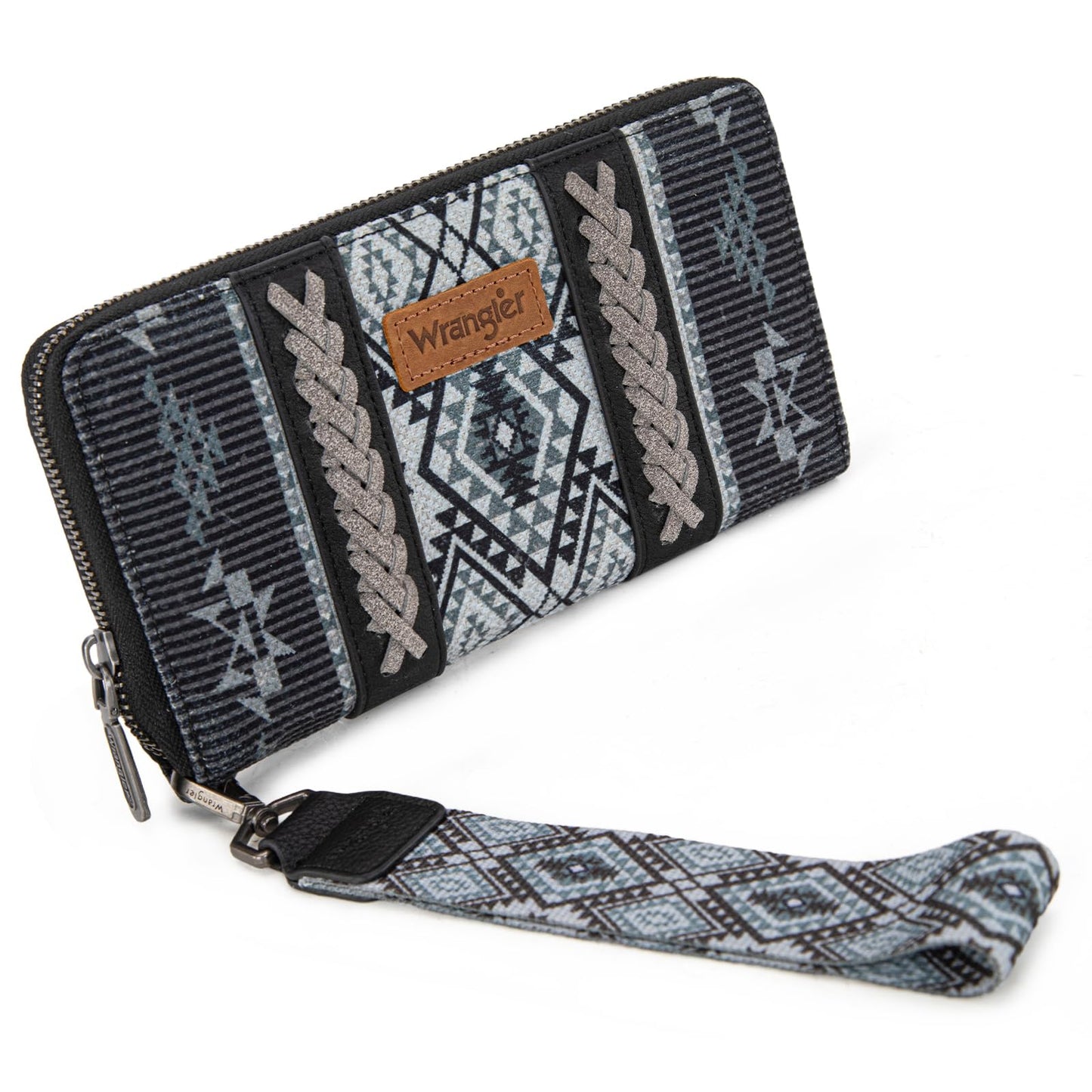 X Wrangler Wristlet Western Wallet Boho Aztec Credit Card Holder for Women