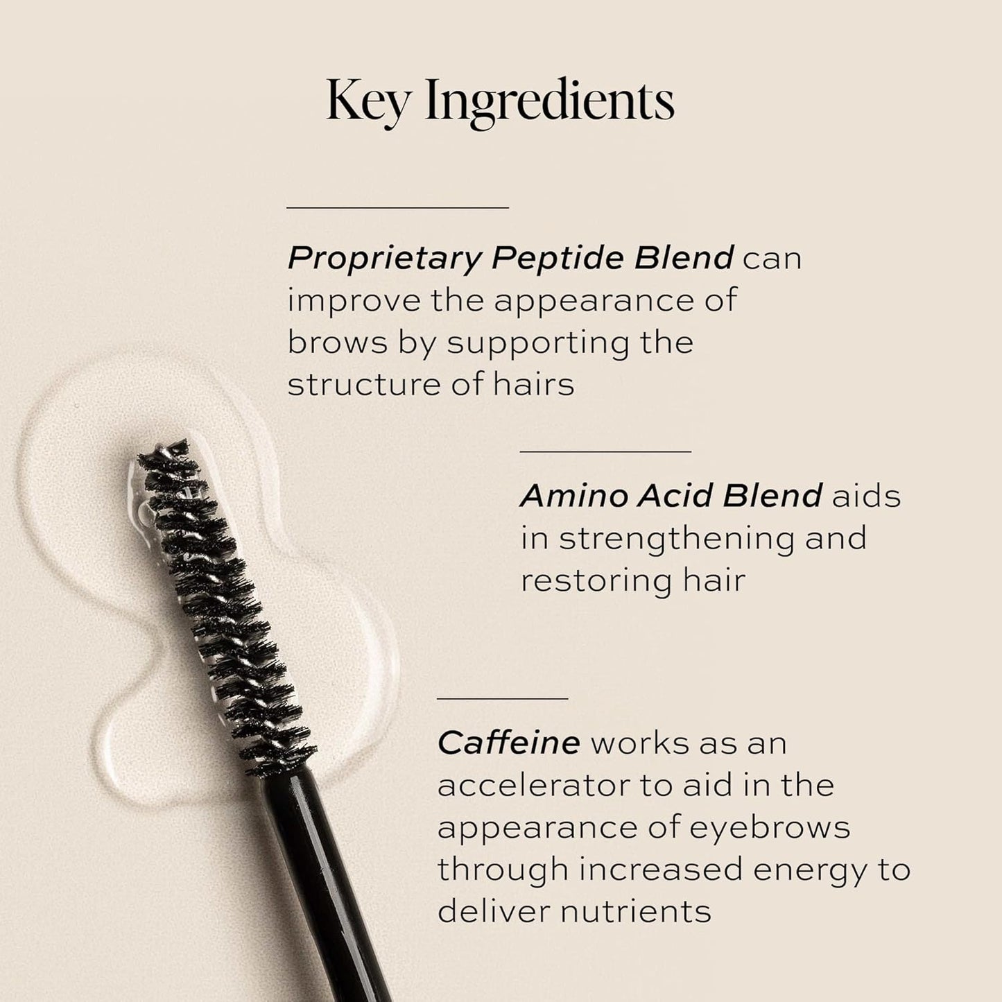 DIME Beauty Eyebrow Enhancing Gel - Clear Brow Gel with Peptides, Amino Acids & Caffeine, Eyebrow Growth Serum and Styling for Fuller, Thicker, Stronger-Looking Brows, Vegan, 0.20 oz / 6 ml