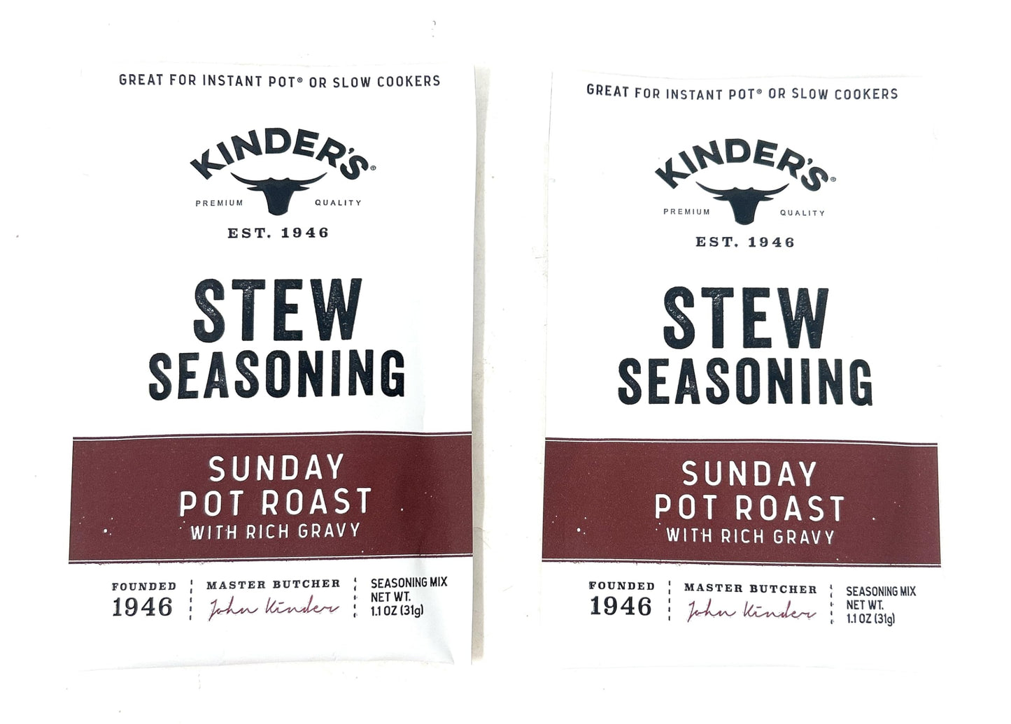 Kinder's Seasoning Mixes 1oz - 2 packets (Bone Broth Gravy Classic Beef)