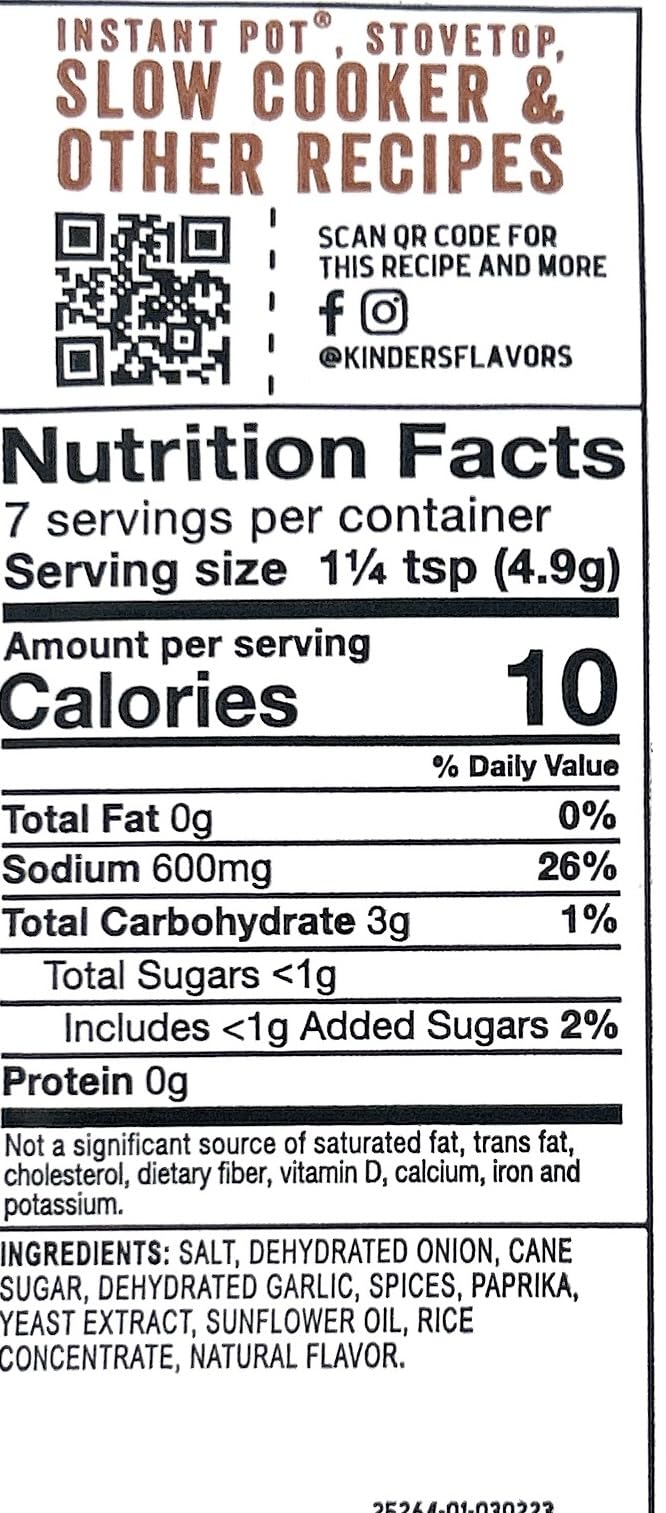 Kinder's Seasoning Mixes 1oz - 2 packets (Bone Broth Gravy Classic Beef)