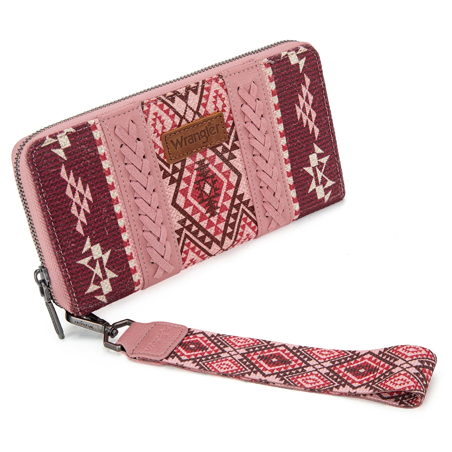 X Wrangler Wristlet Western Wallet Boho Aztec Credit Card Holder for Women