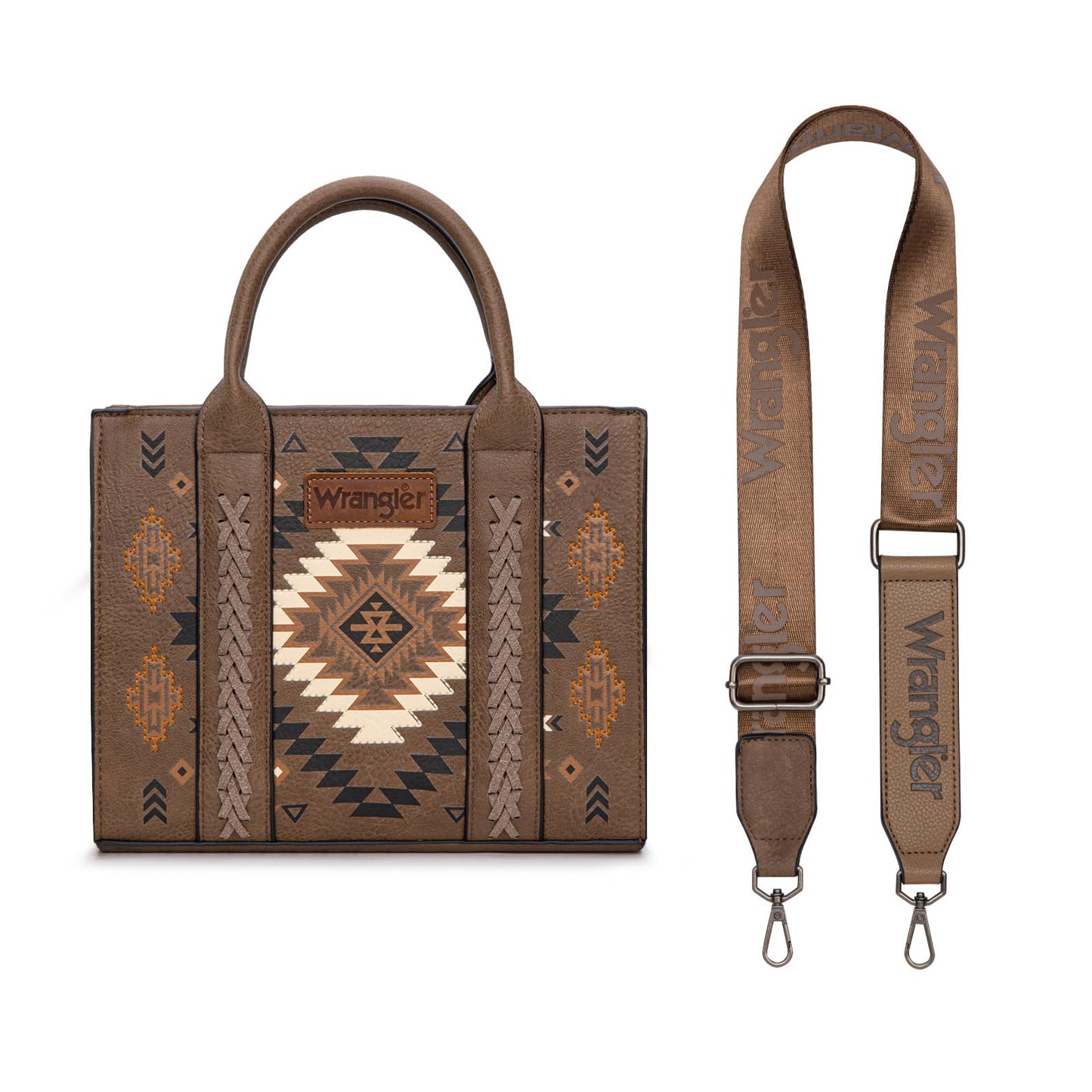 Wrangler Tote Bag for Women Western Purse and Aztec Satchel Handbag