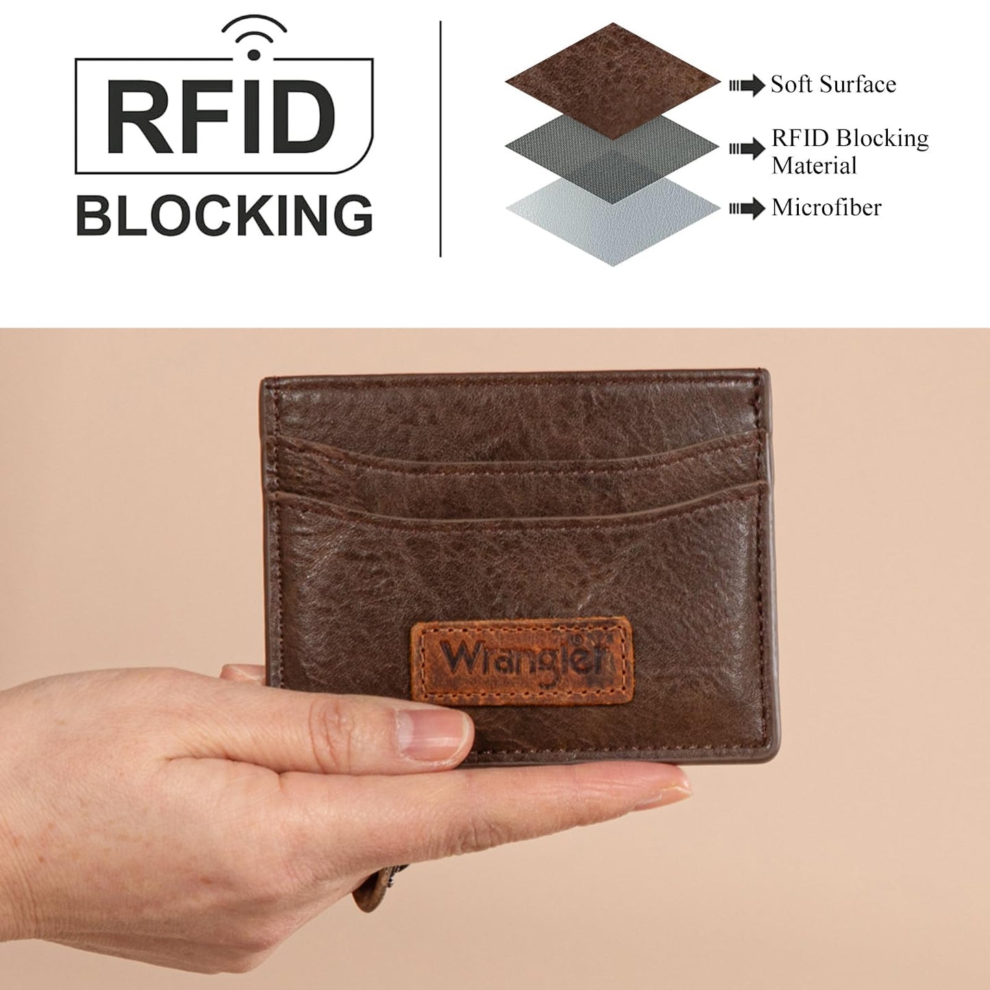 Montana West X Wrangler Credit Card Holder for Women Wallet Card Case Small Ladies Female Pocket Wallet
