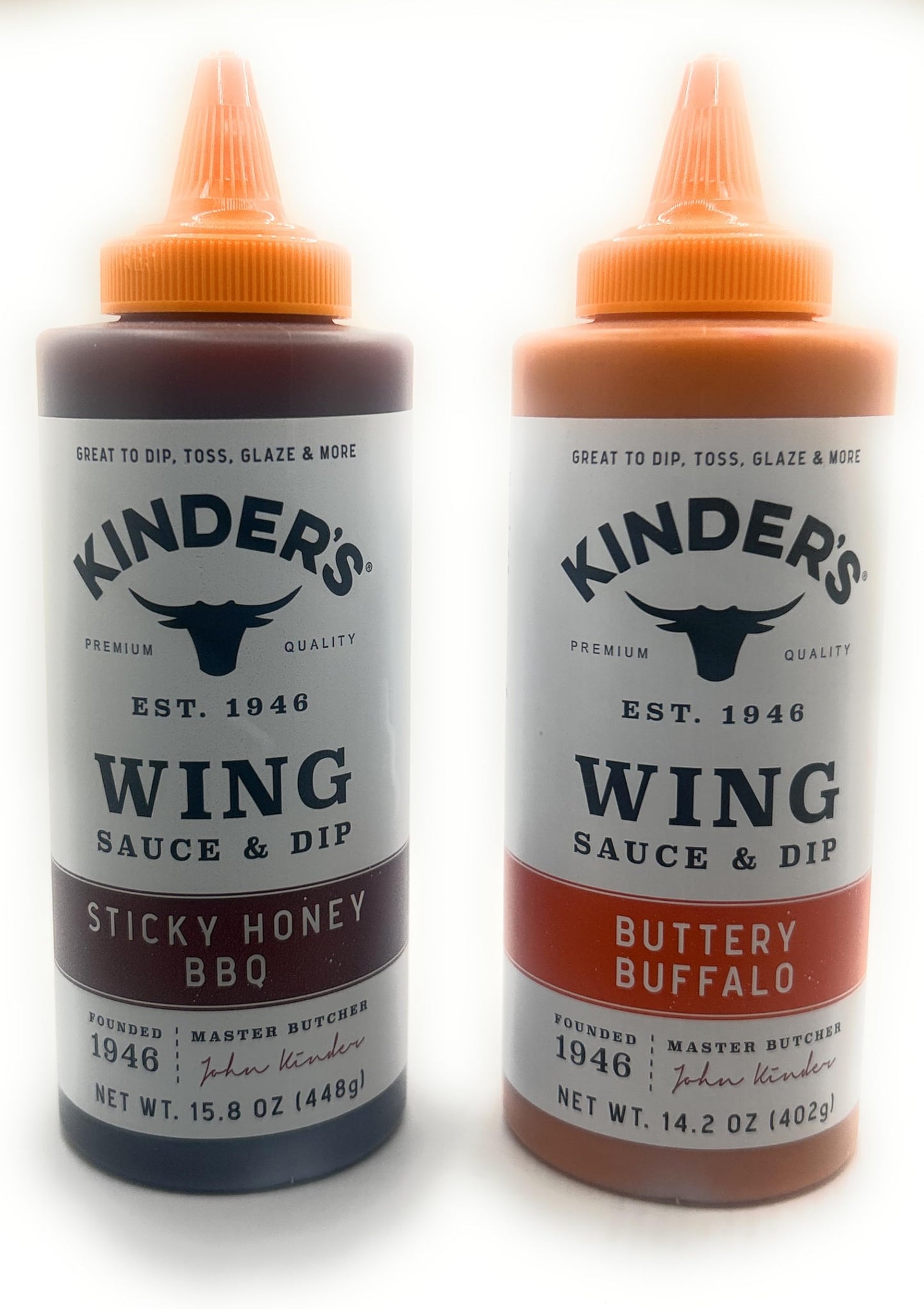 Kinder's Marinades, BBQ, Dipping & Wing Sauces - 2 bottles (Sweet & Sour Wing 16.9oz)