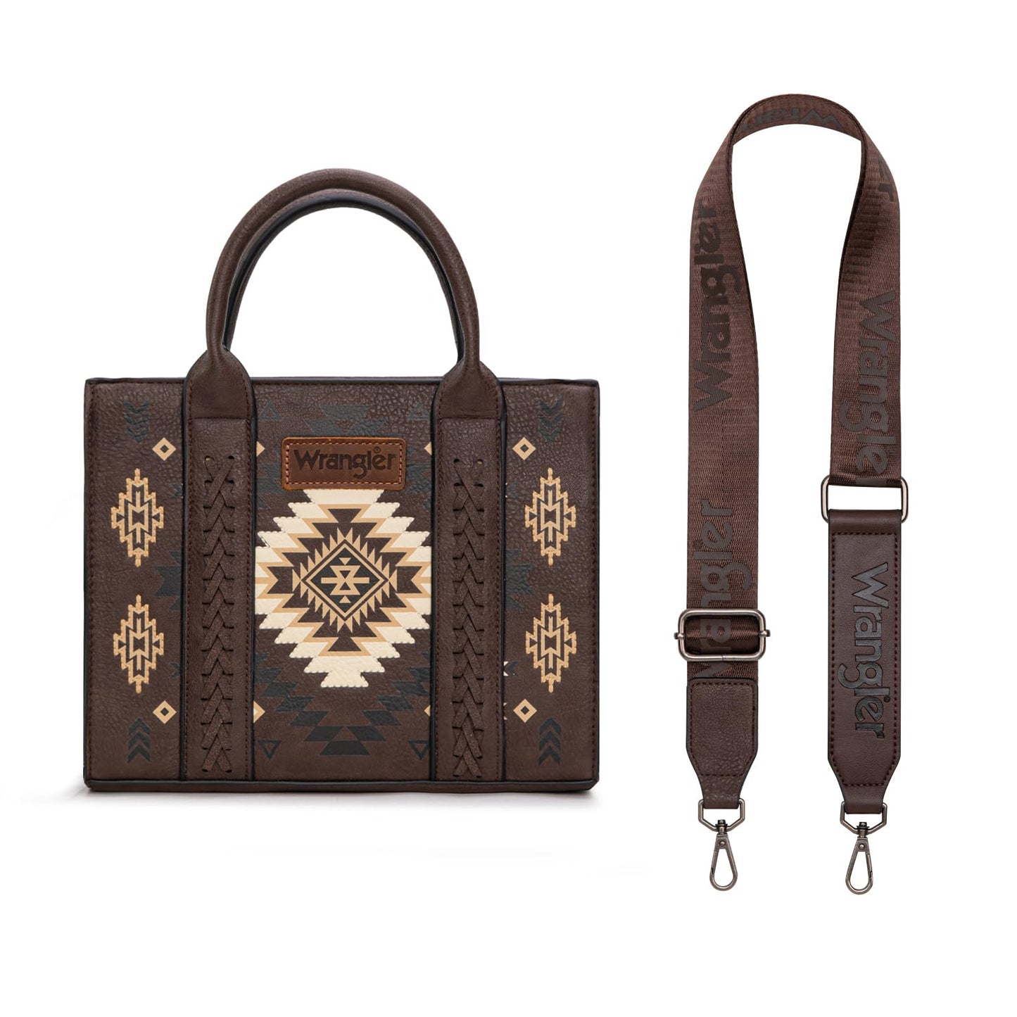 Wrangler Tote Bag for Women Western Purse and Aztec Satchel Handbag