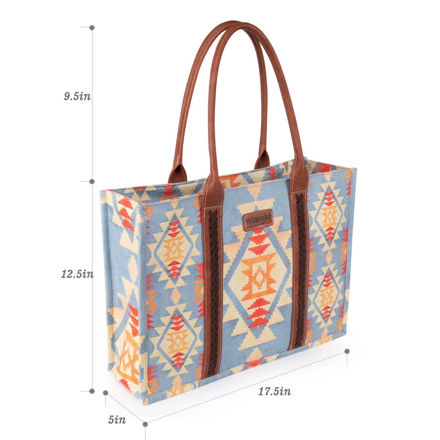 Wrangler Tote Bag for Women Western Purse and Aztec Satchel Handbag