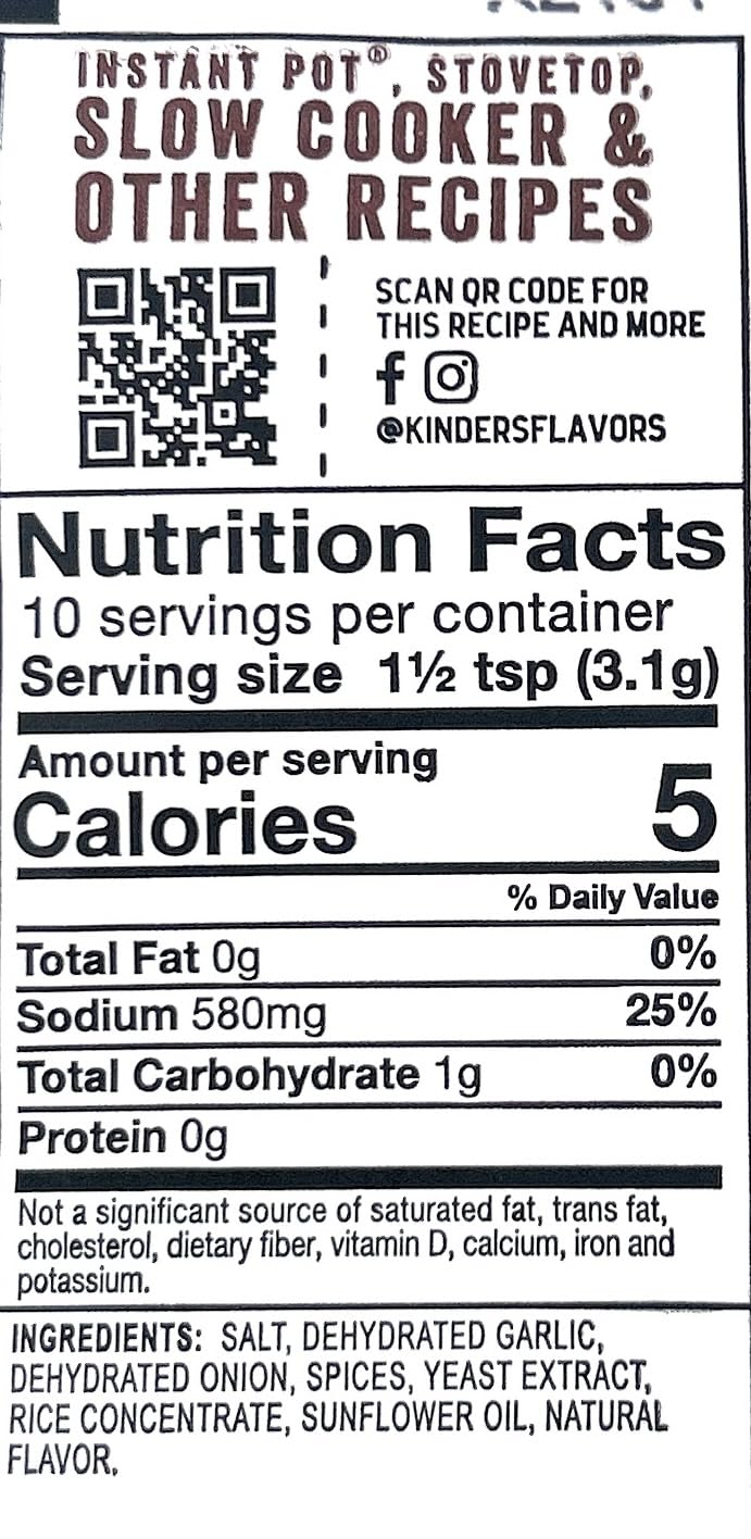 Kinder's Seasoning Mixes 1oz - 2 packets (Bone Broth Gravy Classic Beef)