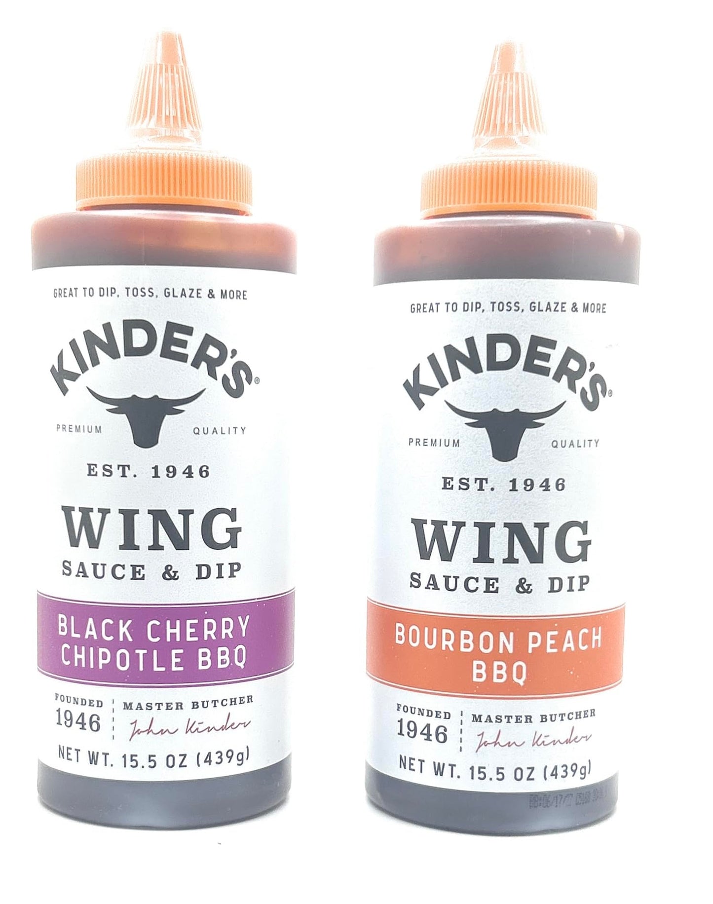Kinder's Marinades, BBQ, Dipping & Wing Sauces - 2 bottles (Sweet & Sour Wing 16.9oz)