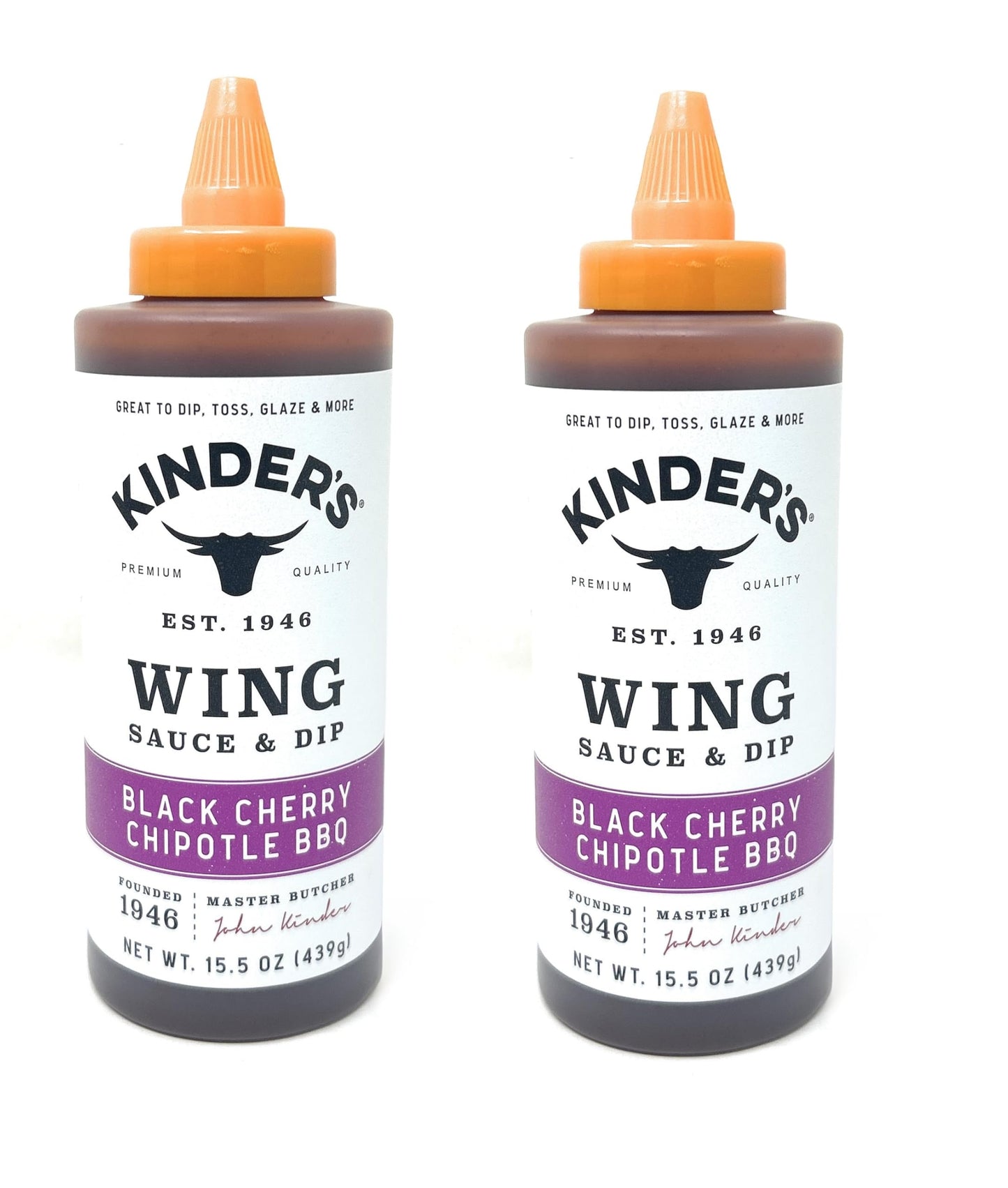 Kinder's Marinades, BBQ, Dipping & Wing Sauces - 2 bottles (Sweet & Sour Wing 16.9oz)