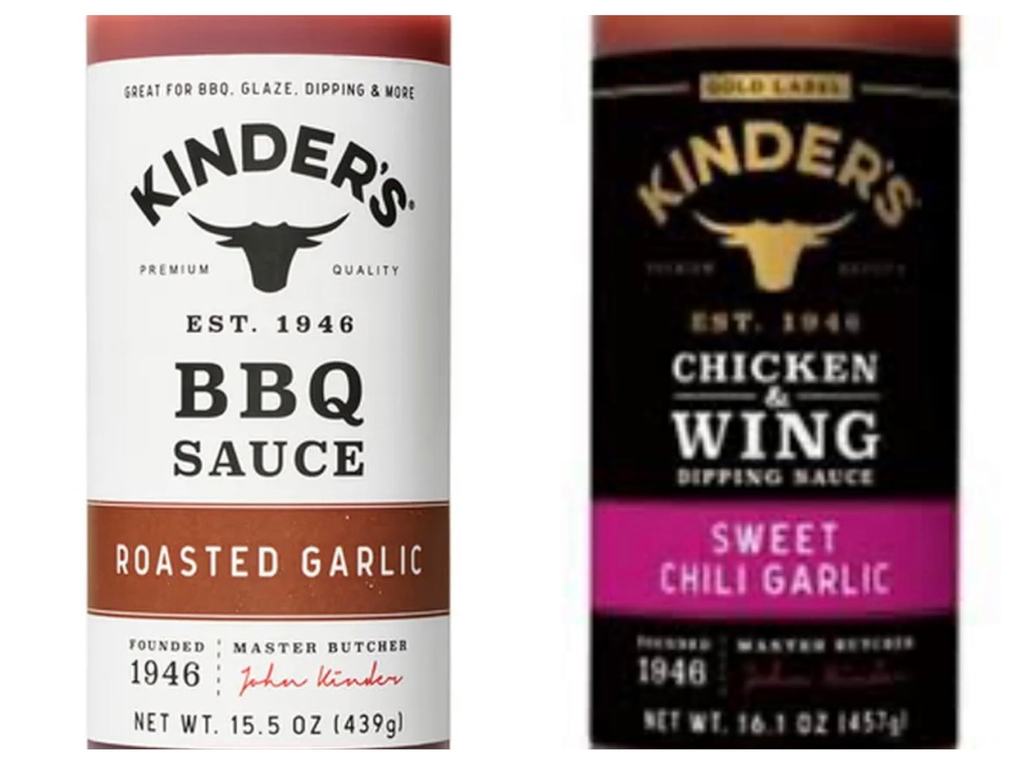 Kinder's Marinades, BBQ, Dipping & Wing Sauces - 2 bottles (Sweet & Sour Wing 16.9oz)