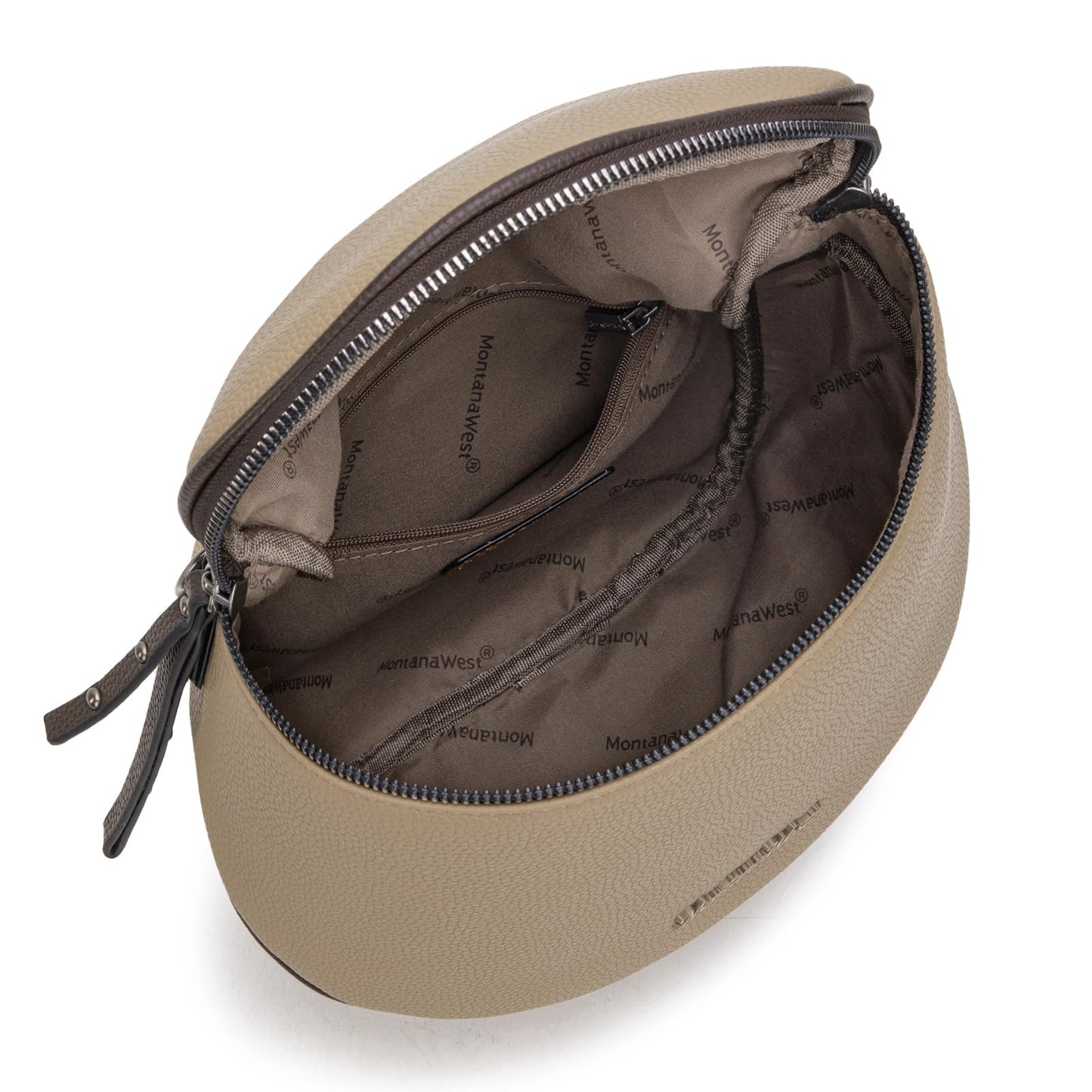 Montana West Crossbody Bag for Women, Large Bum Bag Purse Soft Vegan Leather Travel Fanny Pack with Coin Purse