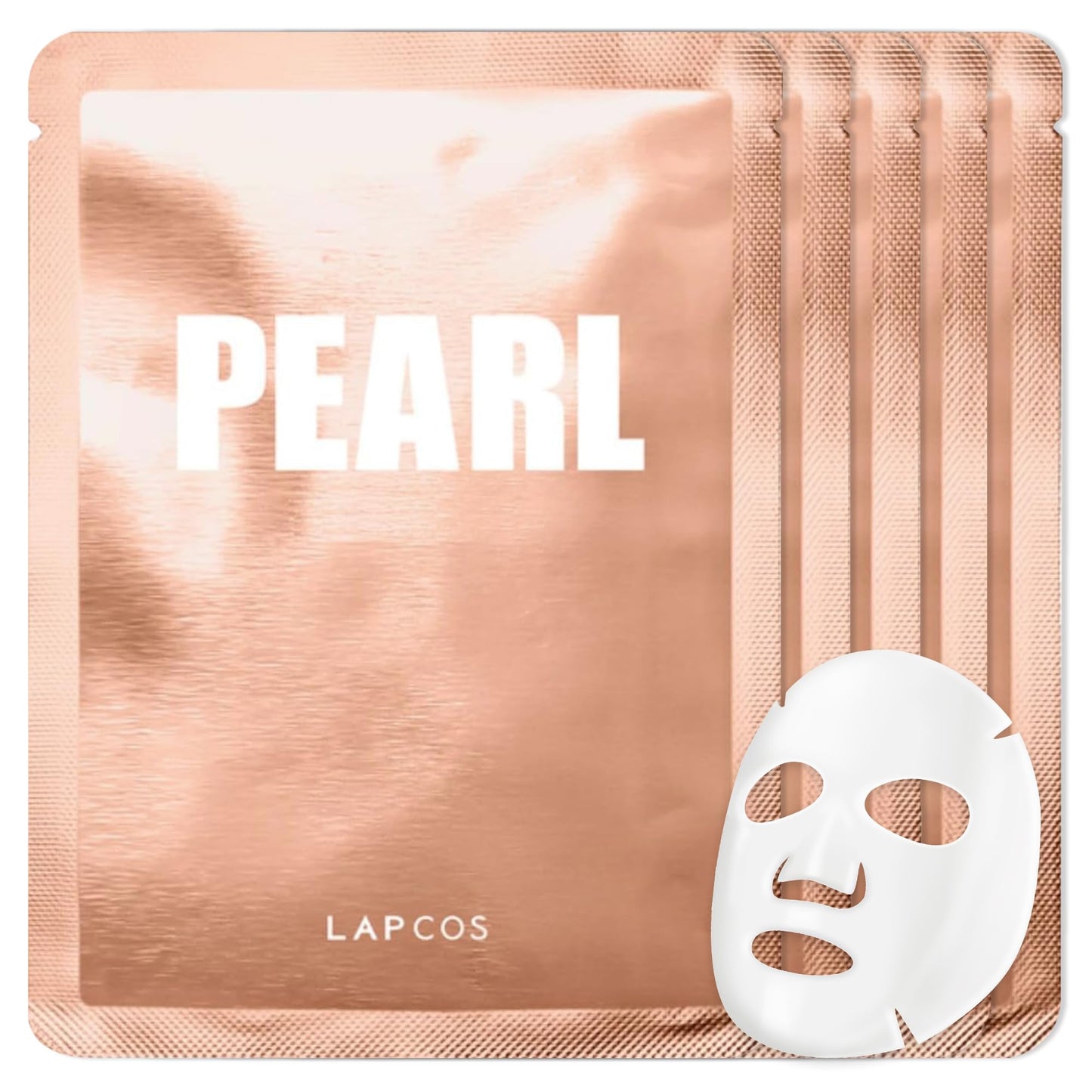 LAPCOS K Beauty Seaweed Sheet Mask - Purifying & Hydrating Face Masks with Hyaluronic Acid & Squalane for Dull, Dry Skin & Uneven Texture - Highly Breathable Lyocell Sheet Korean Skin Care (Pack of 5)