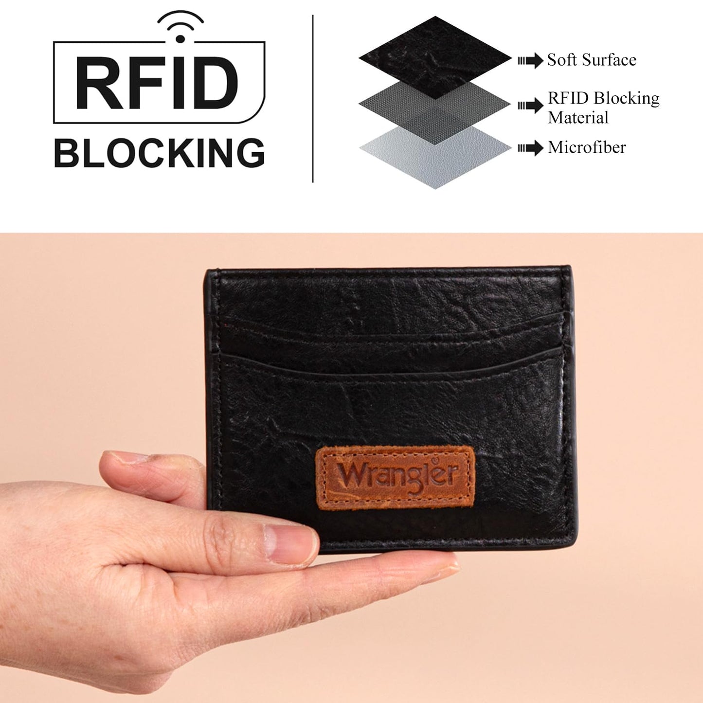 Montana West X Wrangler Credit Card Holder for Women Wallet Card Case Small Ladies Female Pocket Wallet