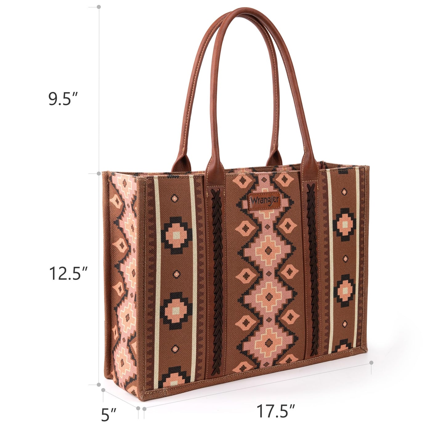 Wrangler Tote Bag for Women Western Purse and Aztec Satchel Handbag