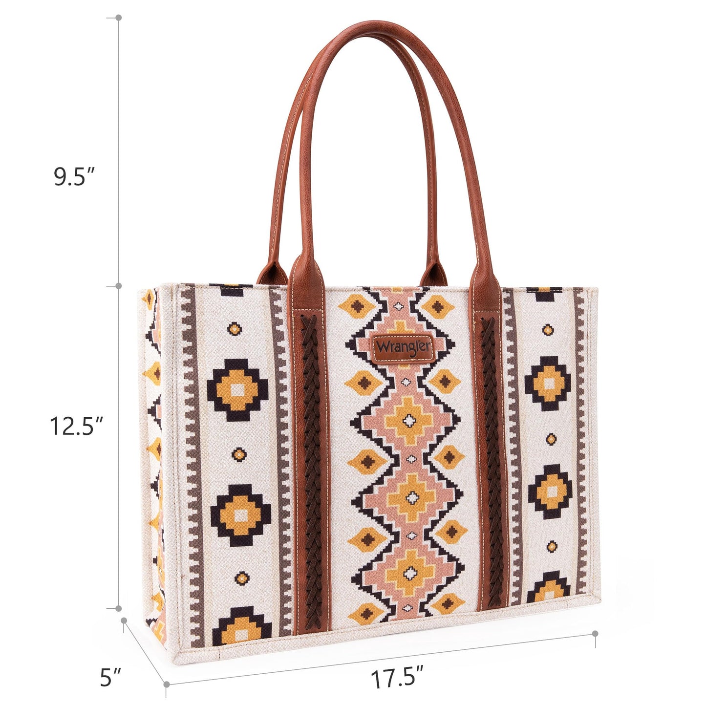 Wrangler Tote Bag for Women Western Purse and Aztec Satchel Handbag