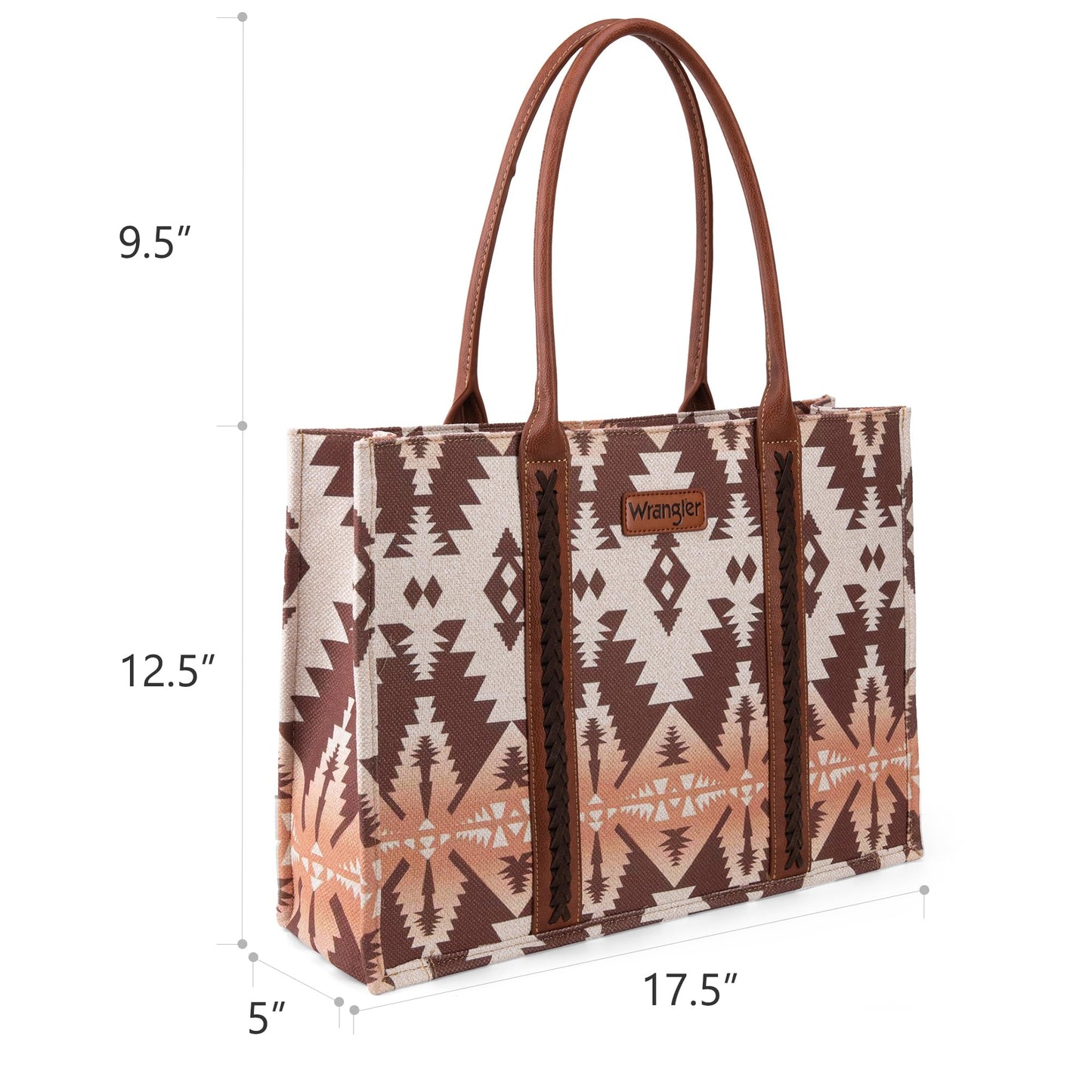 Wrangler Tote Bag for Women Western Purse and Aztec Satchel Handbag