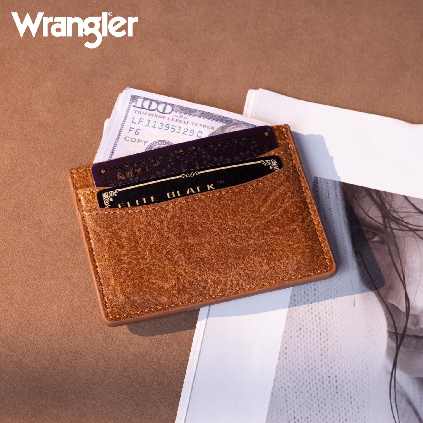 Montana West X Wrangler Credit Card Holder for Women Wallet Card Case Small Ladies Female Pocket Wallet