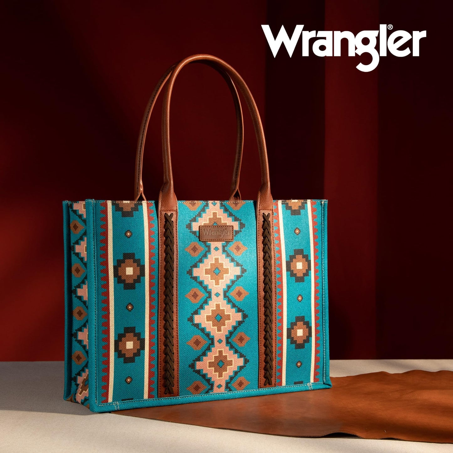 Wrangler Tote Bag for Women Western Purse and Aztec Satchel Handbag