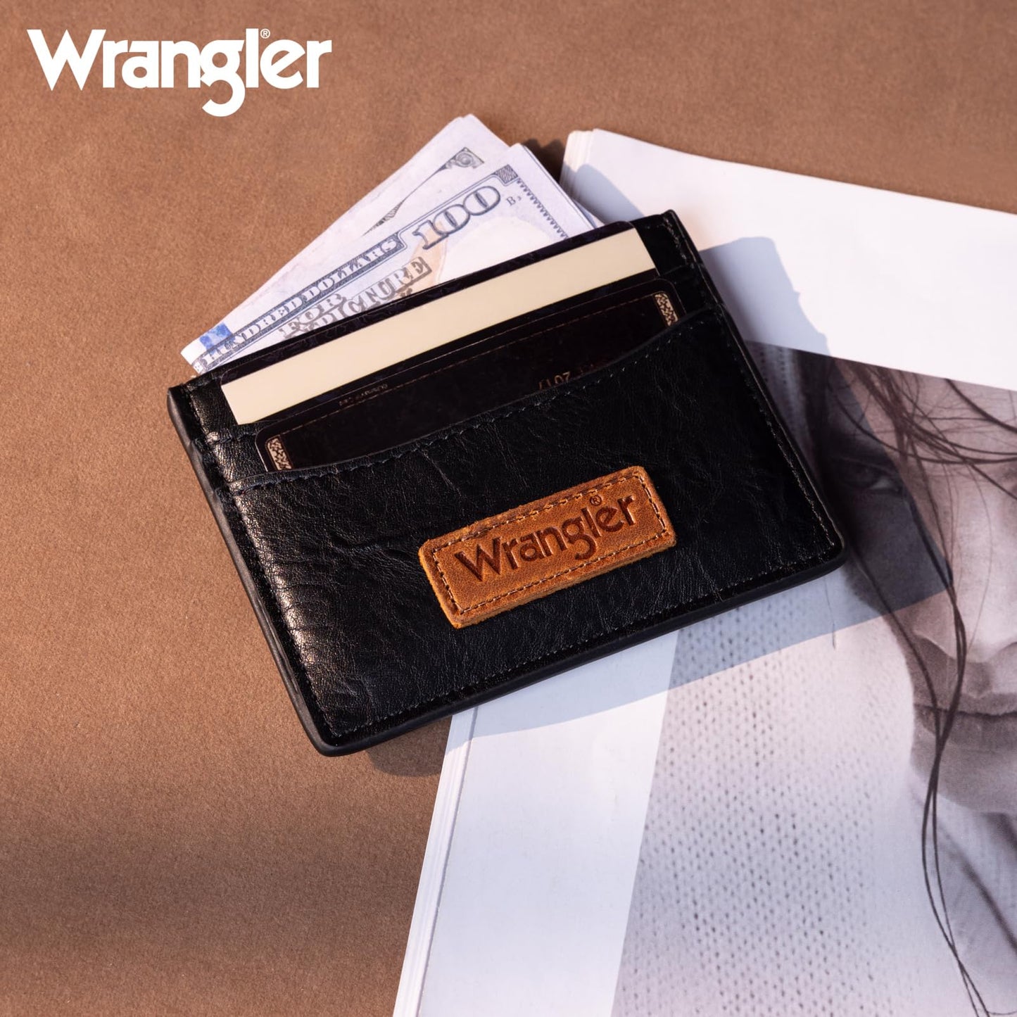 Montana West X Wrangler Credit Card Holder for Women Wallet Card Case Small Ladies Female Pocket Wallet