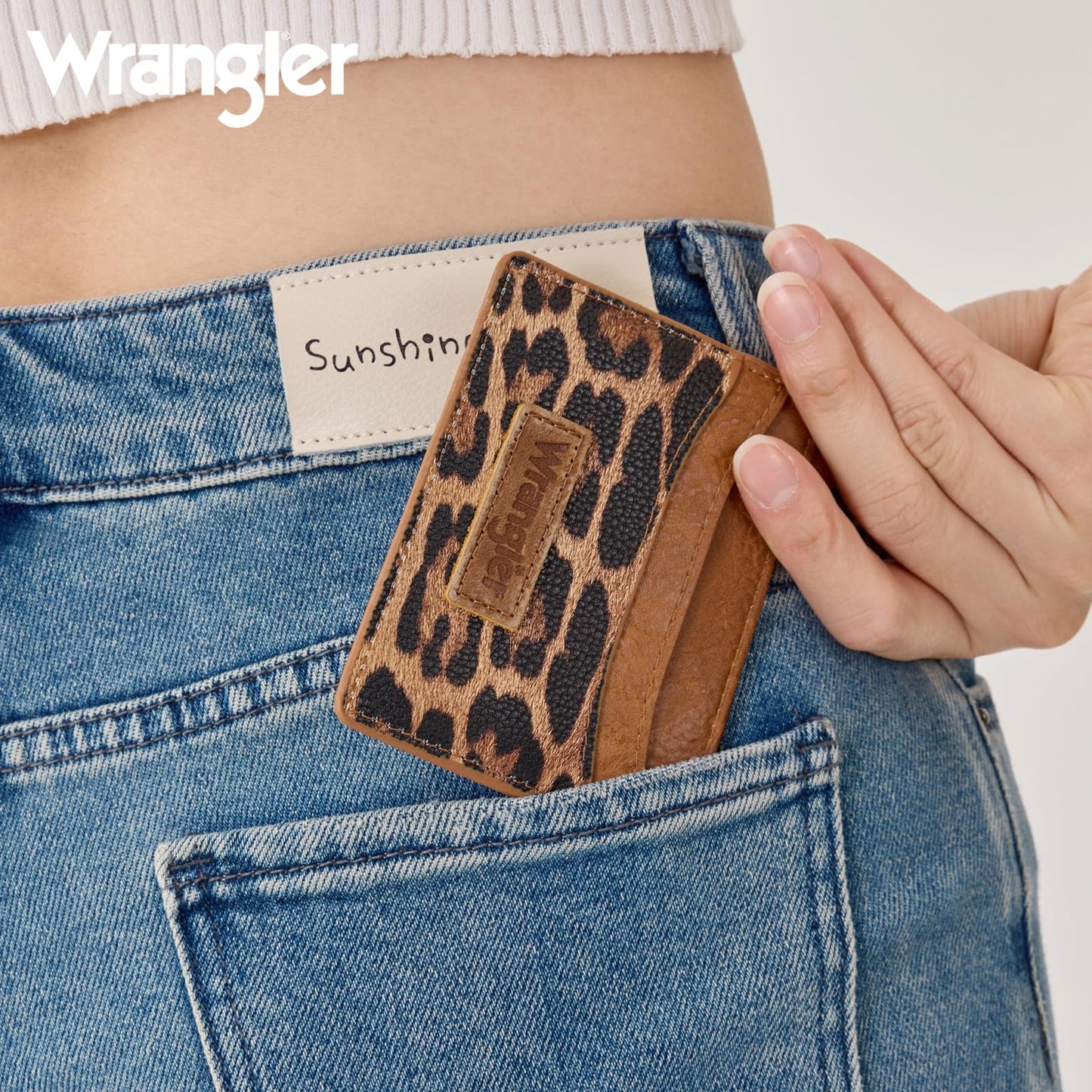 Montana West X Wrangler Credit Card Holder for Women Wallet Card Case Small Ladies Female Pocket Wallet