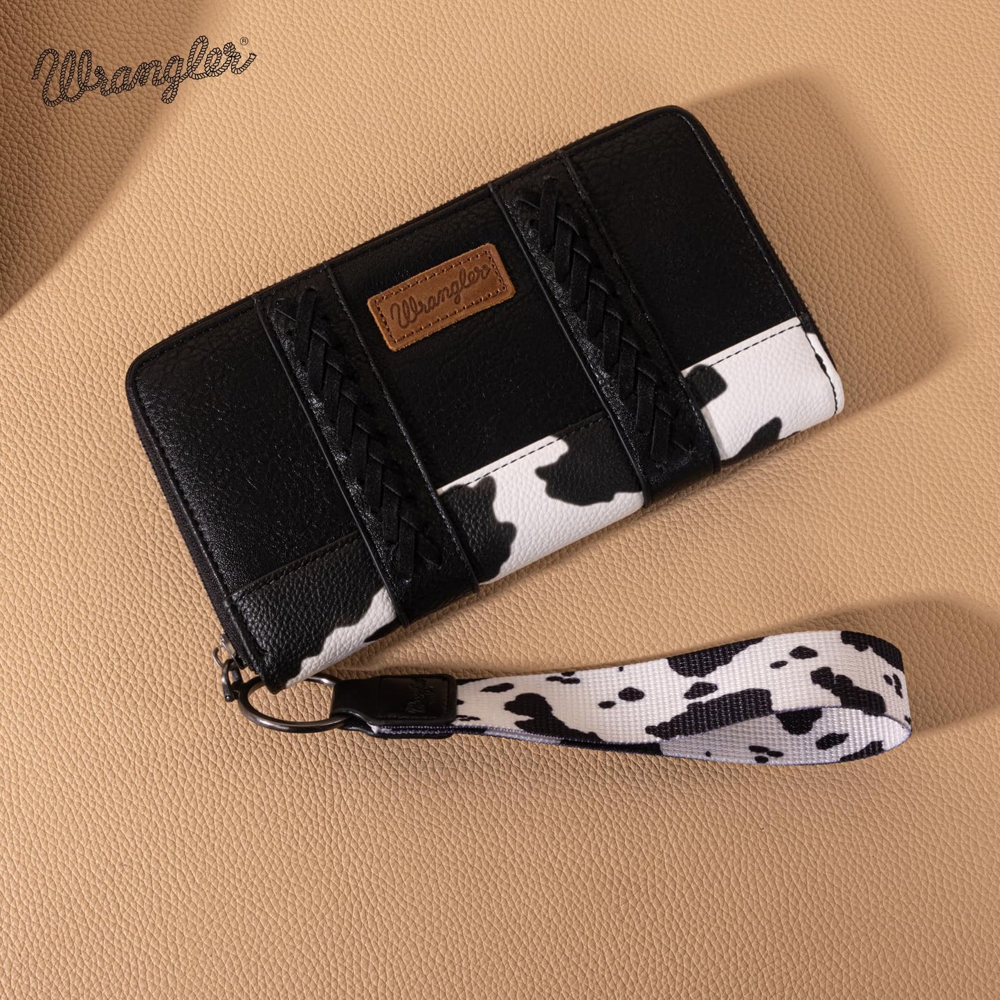X Wrangler Wristlet Western Wallet Boho Aztec Credit Card Holder for Women