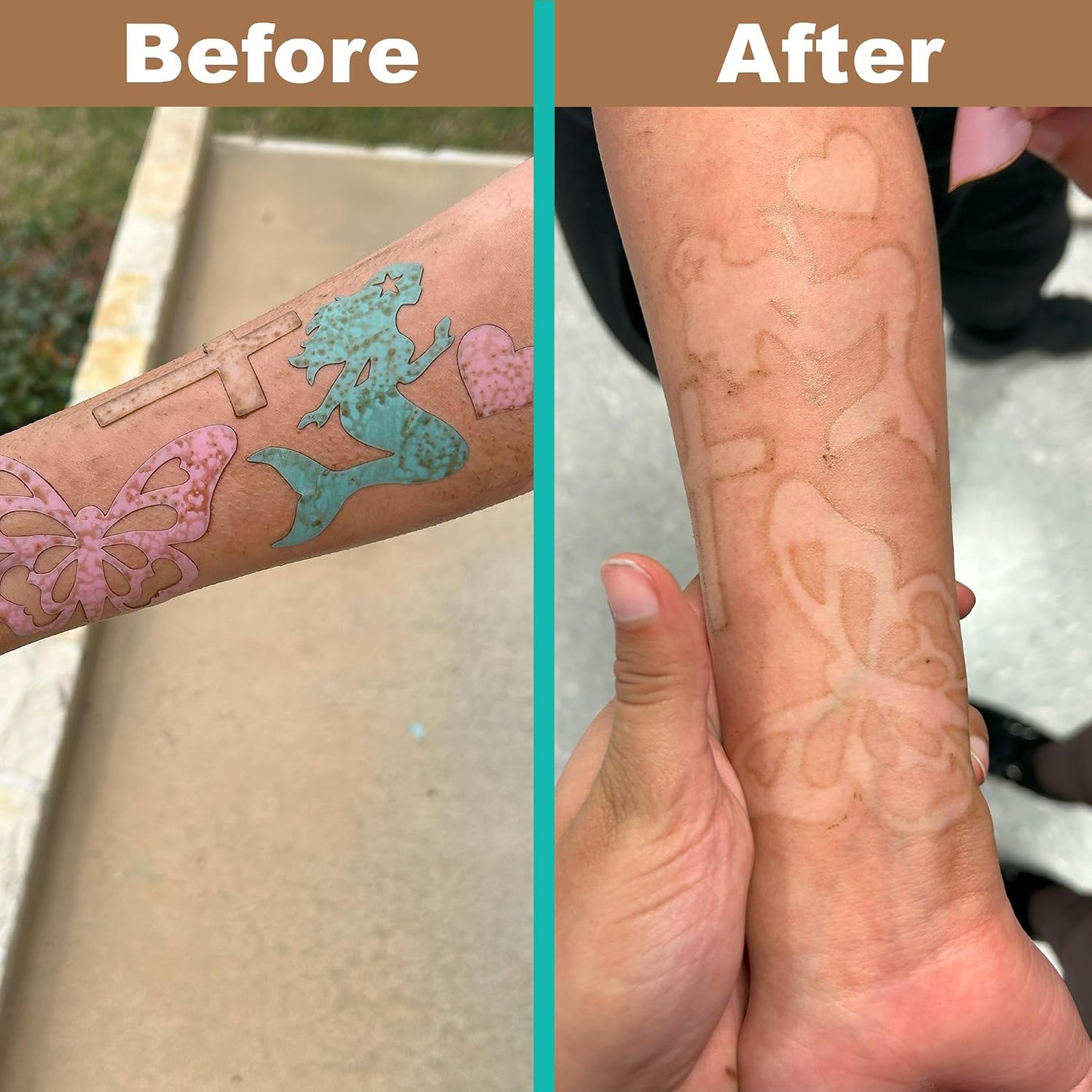 TanToo Tanning Stickers | Self Adhesive Tanning Stickers For Body | Ideal for Summer And Beach | Sun Kissed Set Version 4