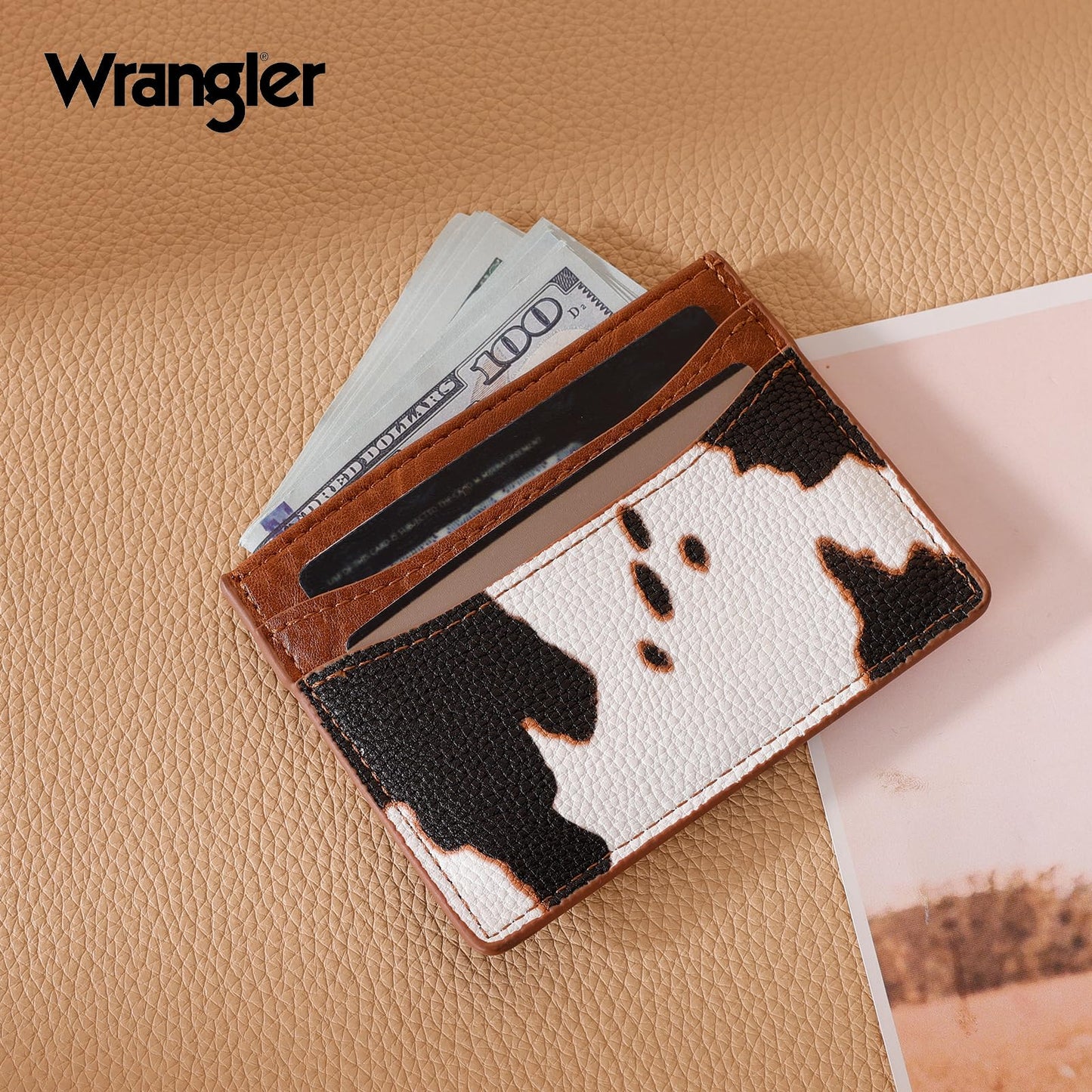 Montana West X Wrangler Credit Card Holder for Women Wallet Card Case Small Ladies Female Pocket Wallet