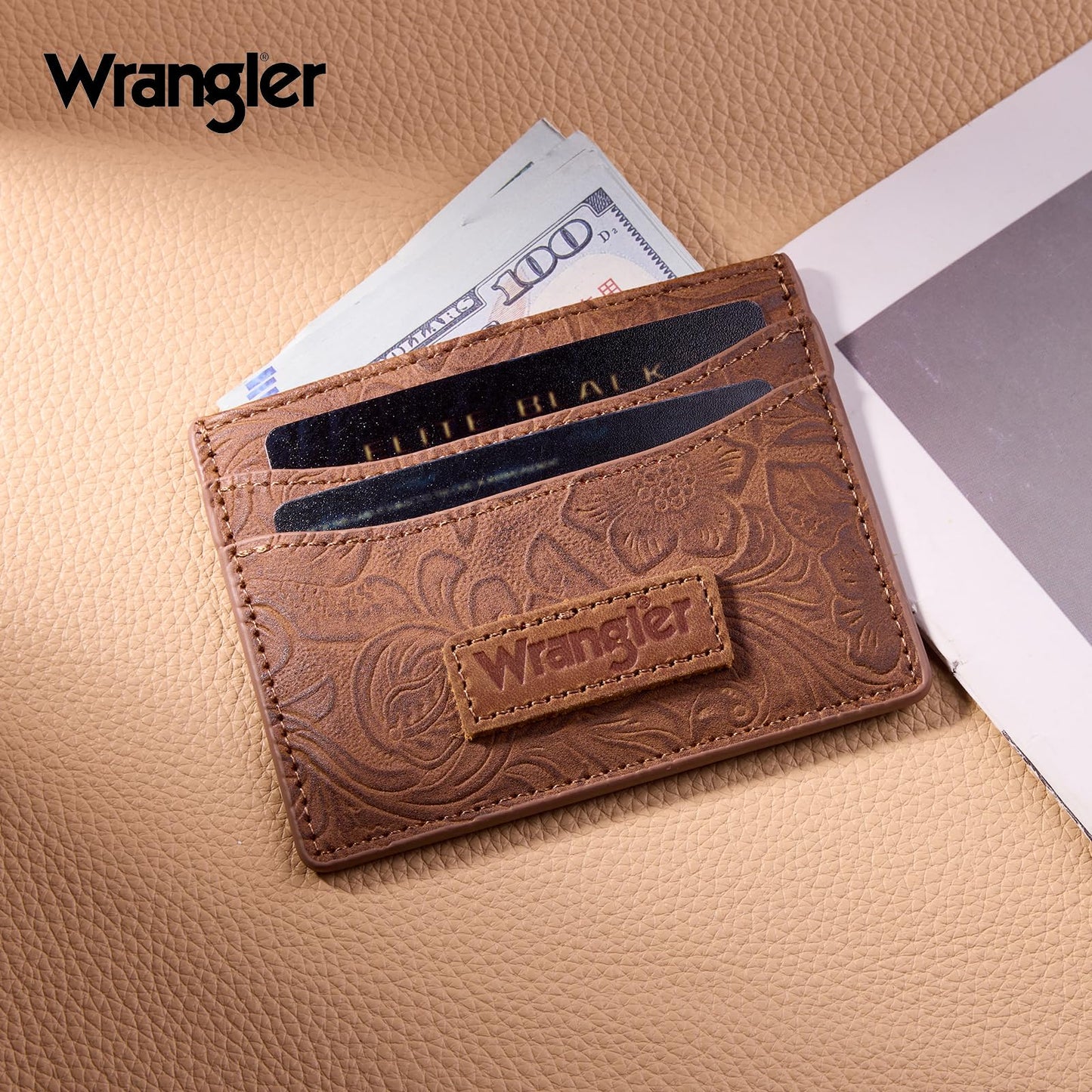 Montana West X Wrangler Credit Card Holder for Women Wallet Card Case Small Ladies Female Pocket Wallet