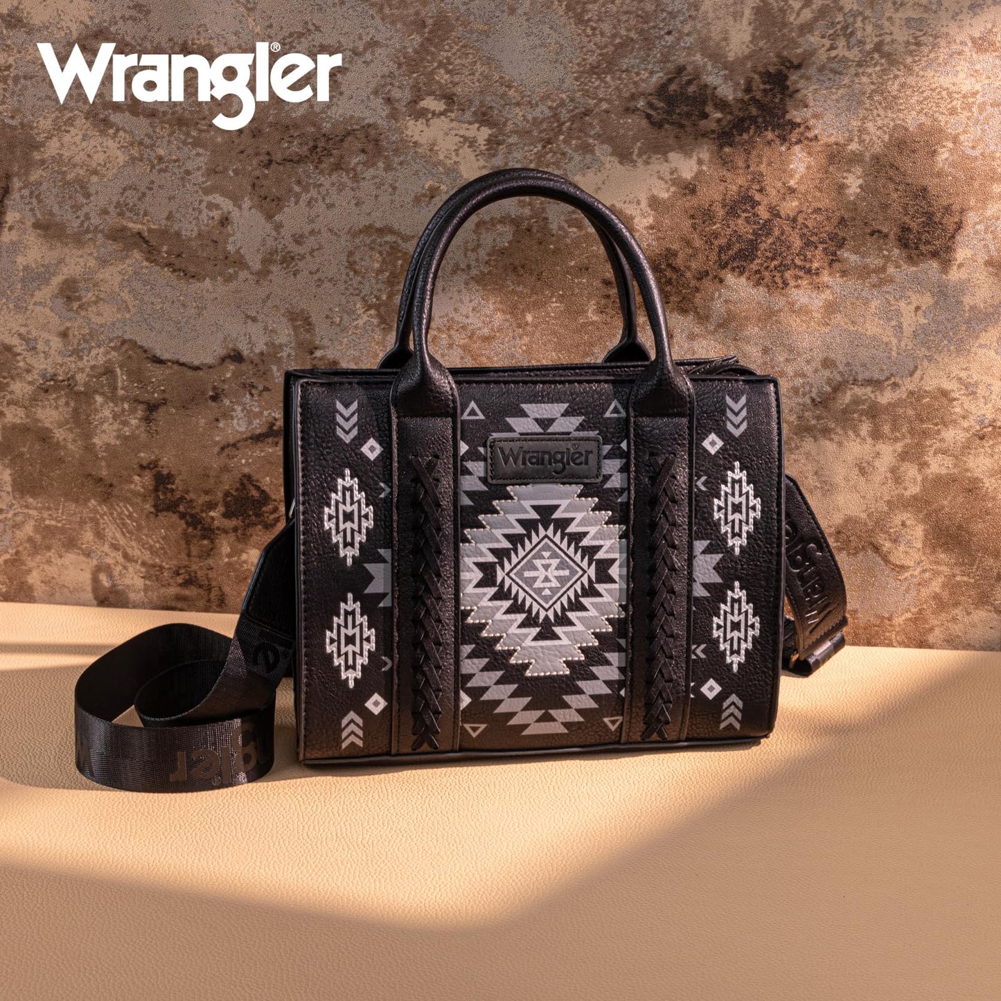 Wrangler Tote Bag for Women Western Purse and Aztec Satchel Handbag