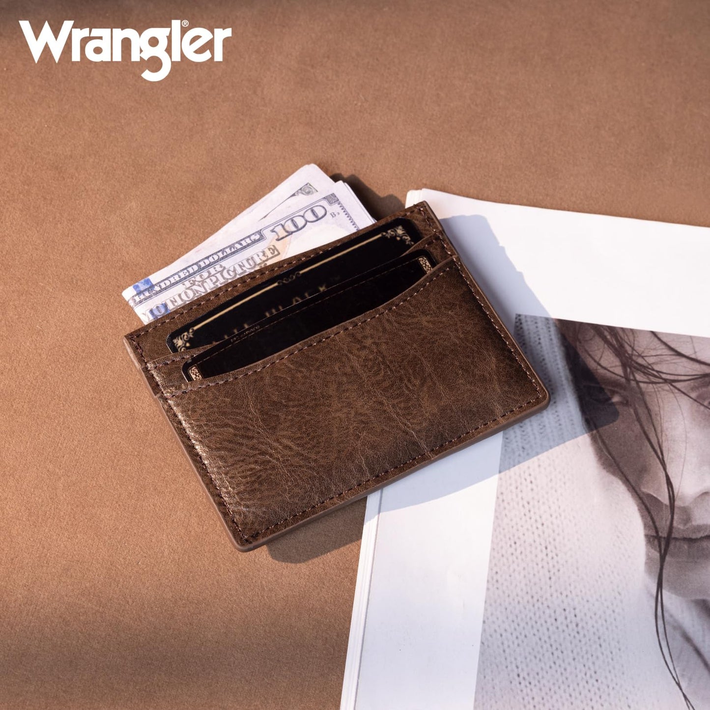Montana West X Wrangler Credit Card Holder for Women Wallet Card Case Small Ladies Female Pocket Wallet