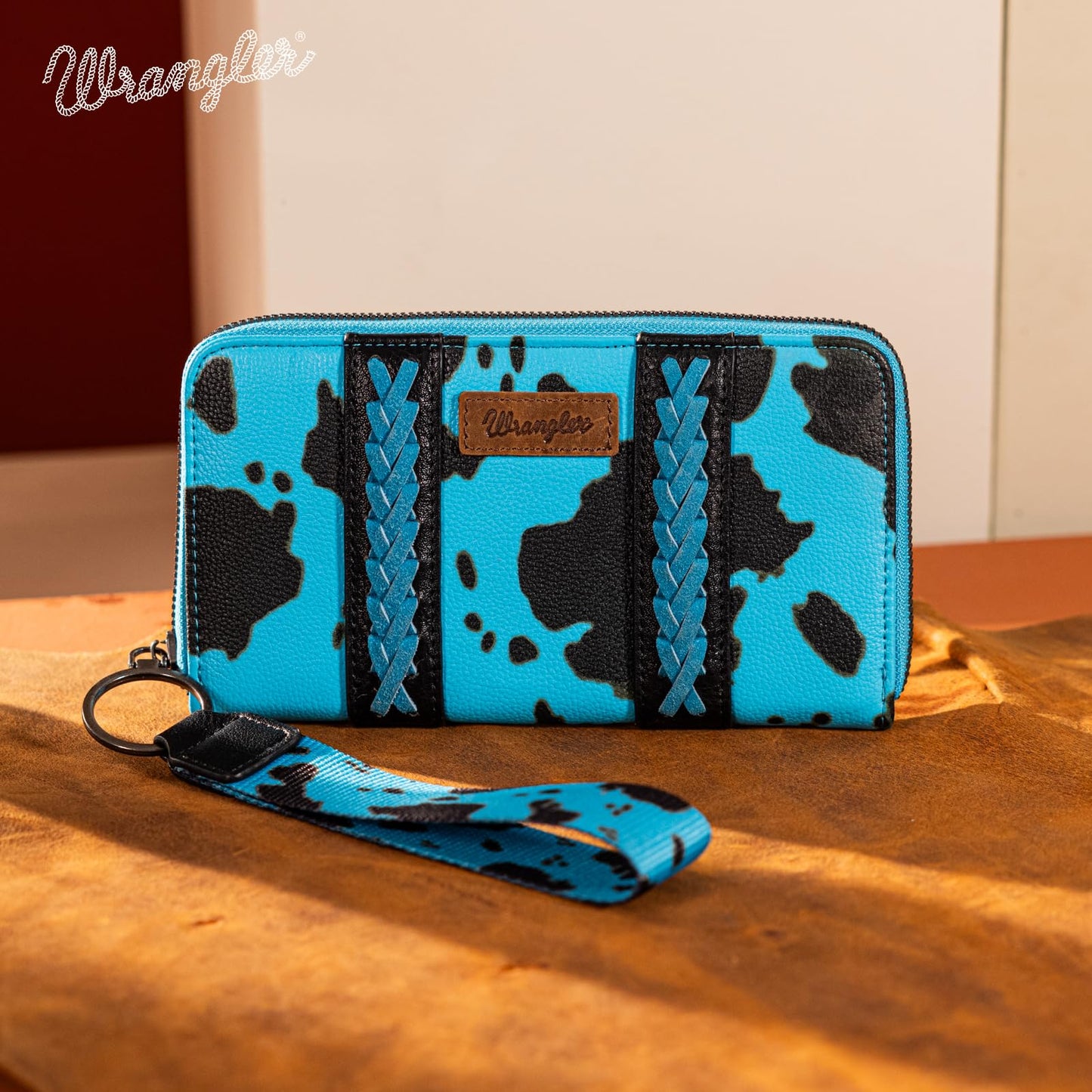 X Wrangler Wristlet Western Wallet Boho Aztec Credit Card Holder for Women