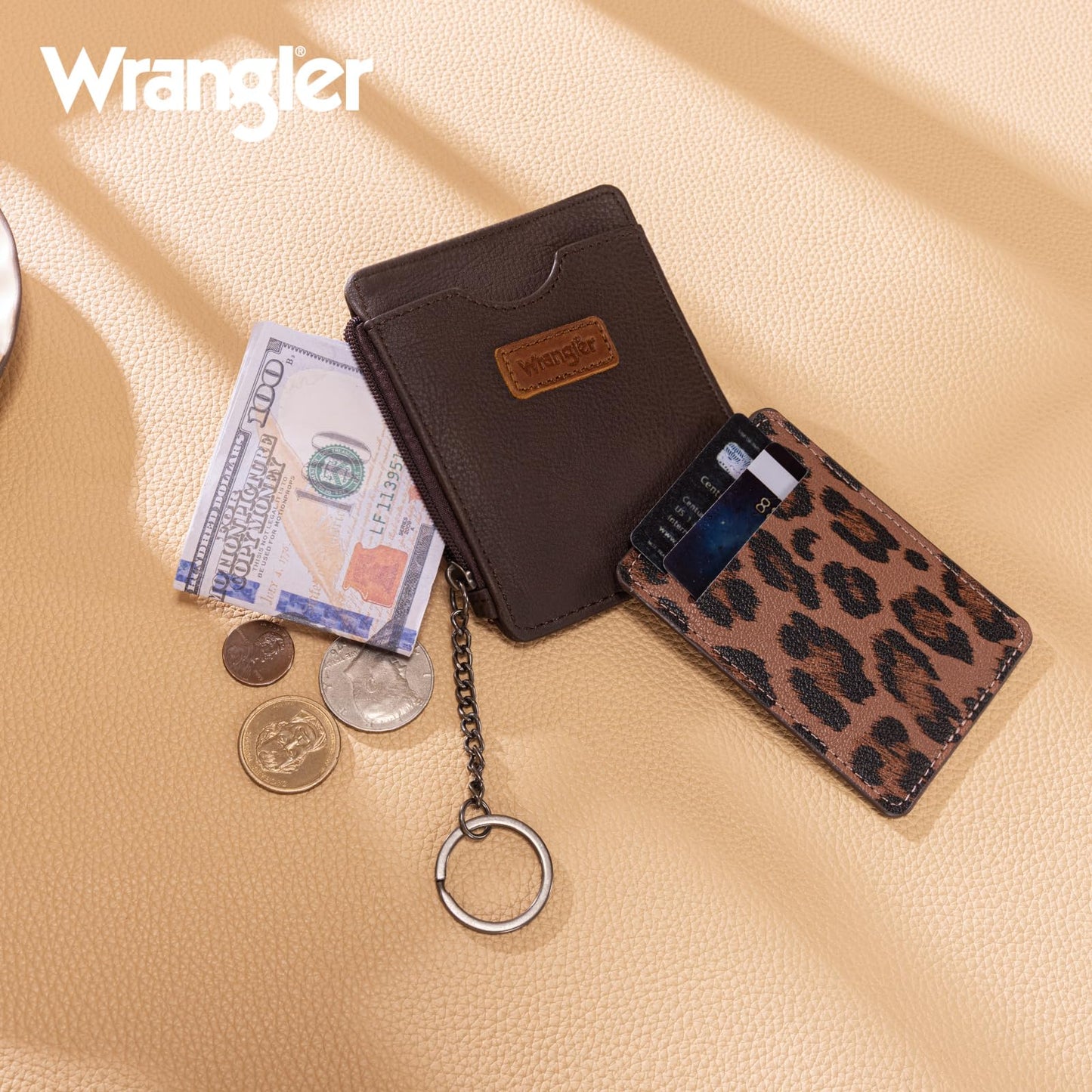 Montana West X Wrangler Credit Card Holder for Women Wallet Card Case Small Ladies Female Pocket Wallet