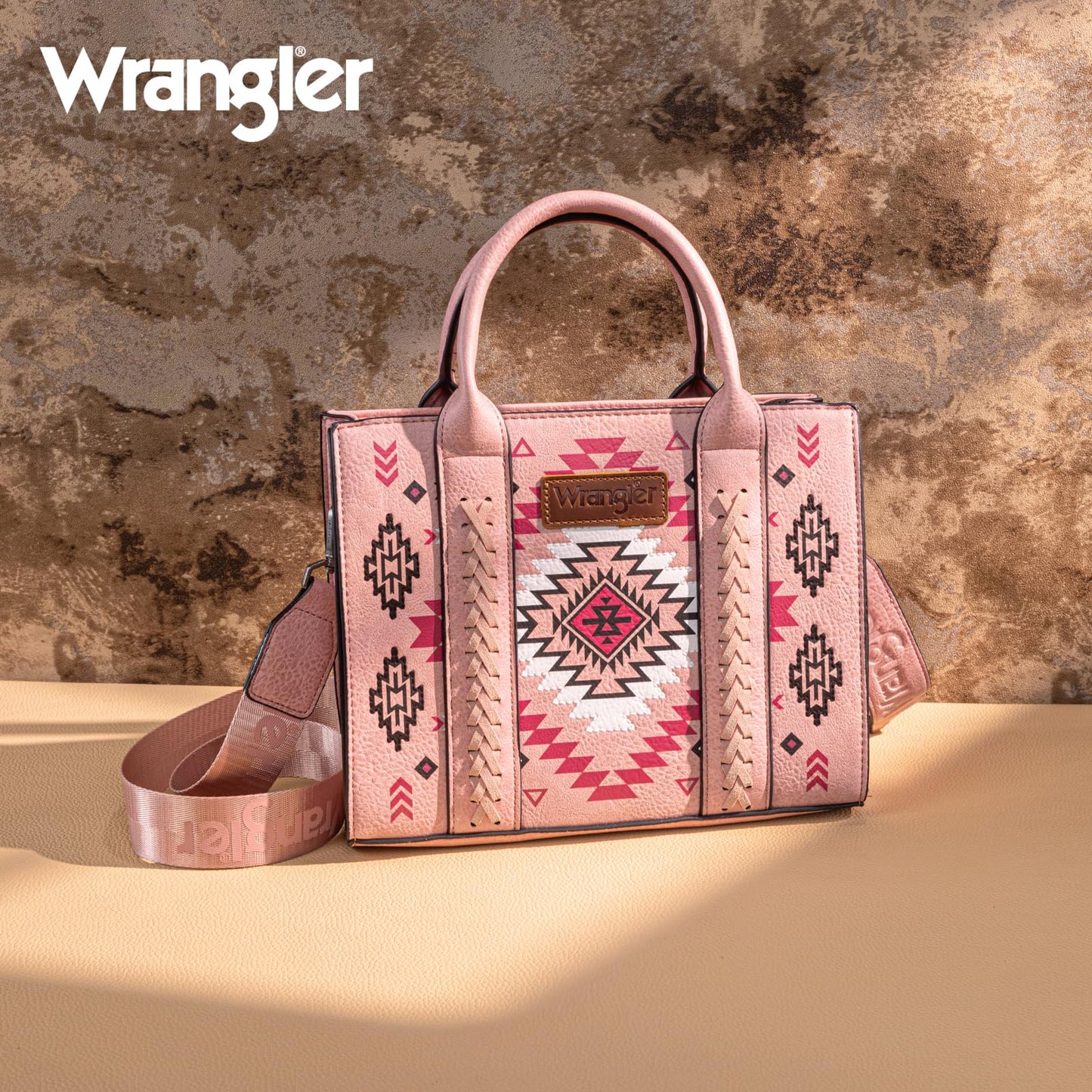 Wrangler Tote Bag for Women Western Purse and Aztec Satchel Handbag