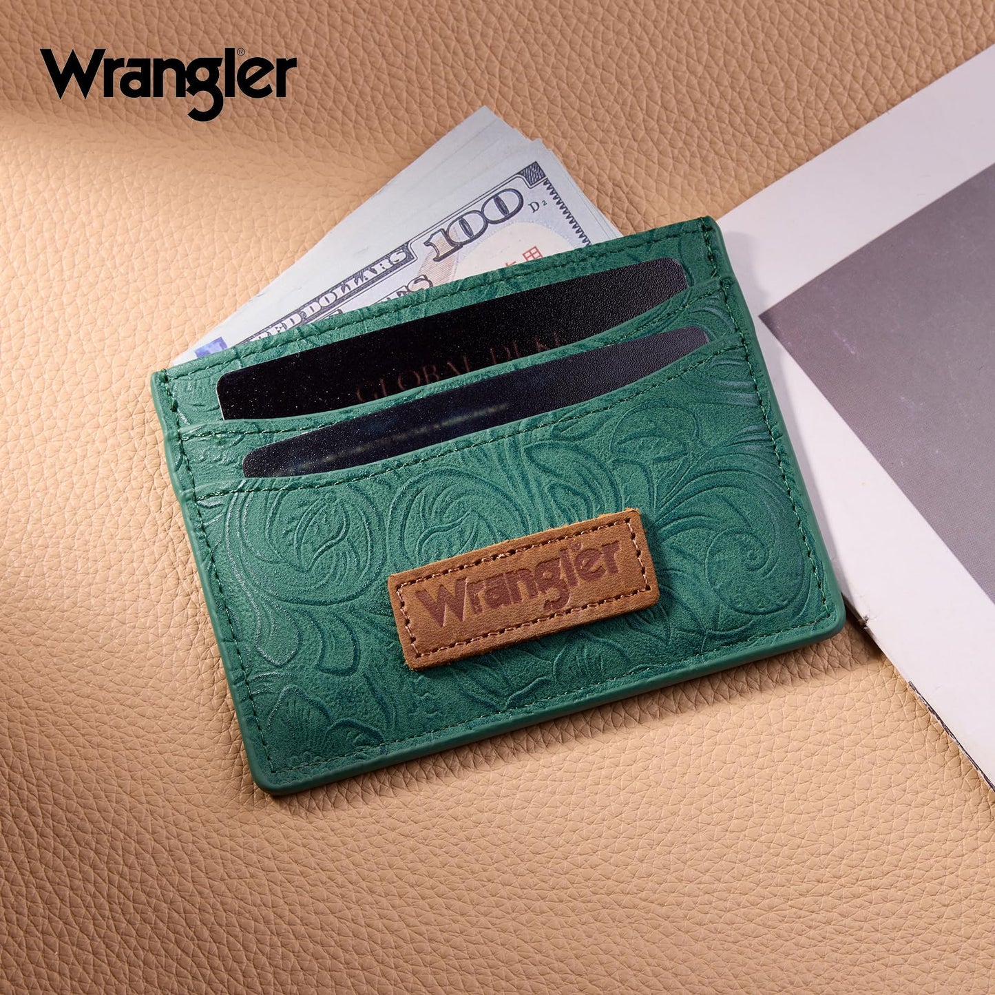 Montana West X Wrangler Credit Card Holder for Women Wallet Card Case Small Ladies Female Pocket Wallet