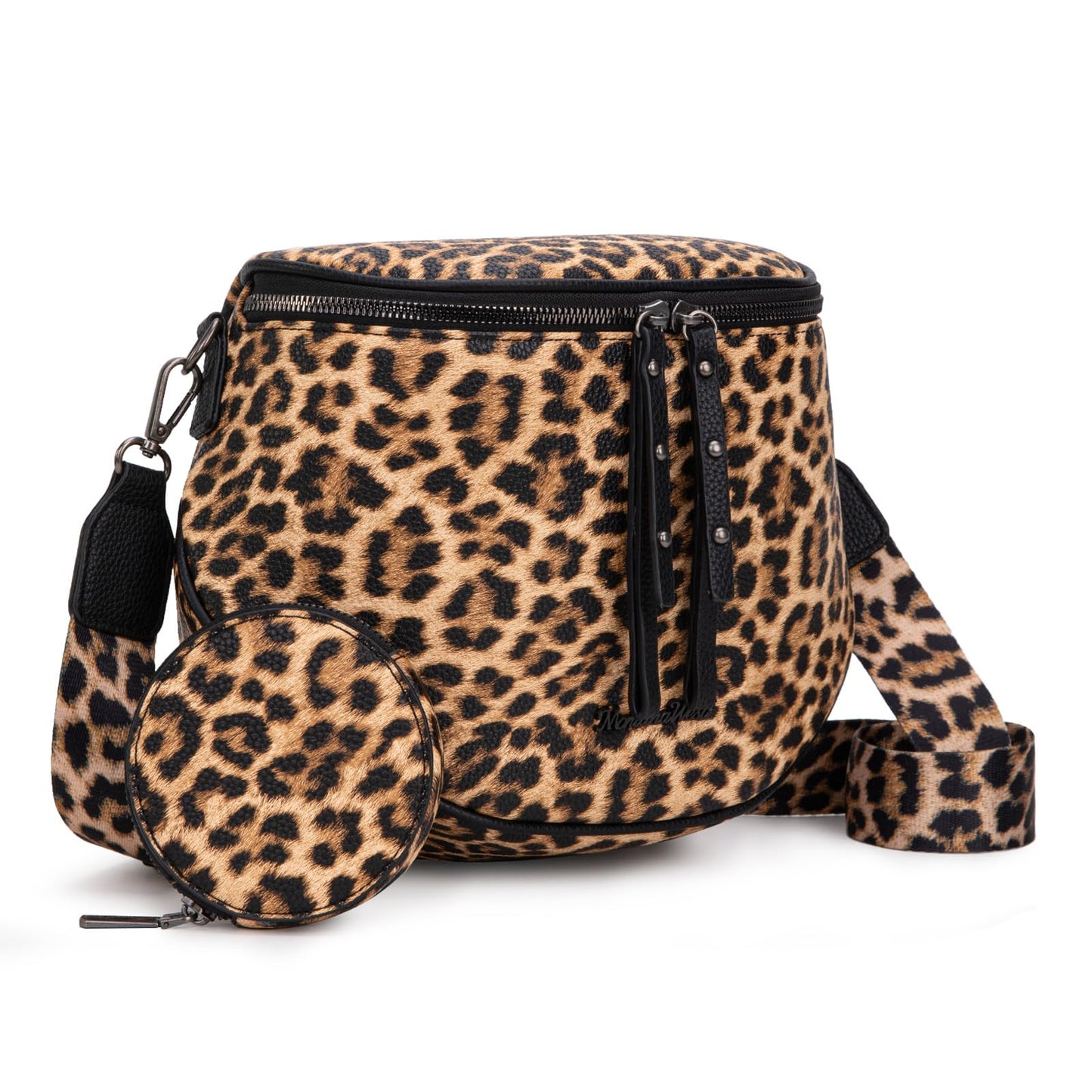 Montana West Crossbody Bag for Women, Large Bum Bag Purse Soft Vegan Leather Travel Fanny Pack with Coin Purse