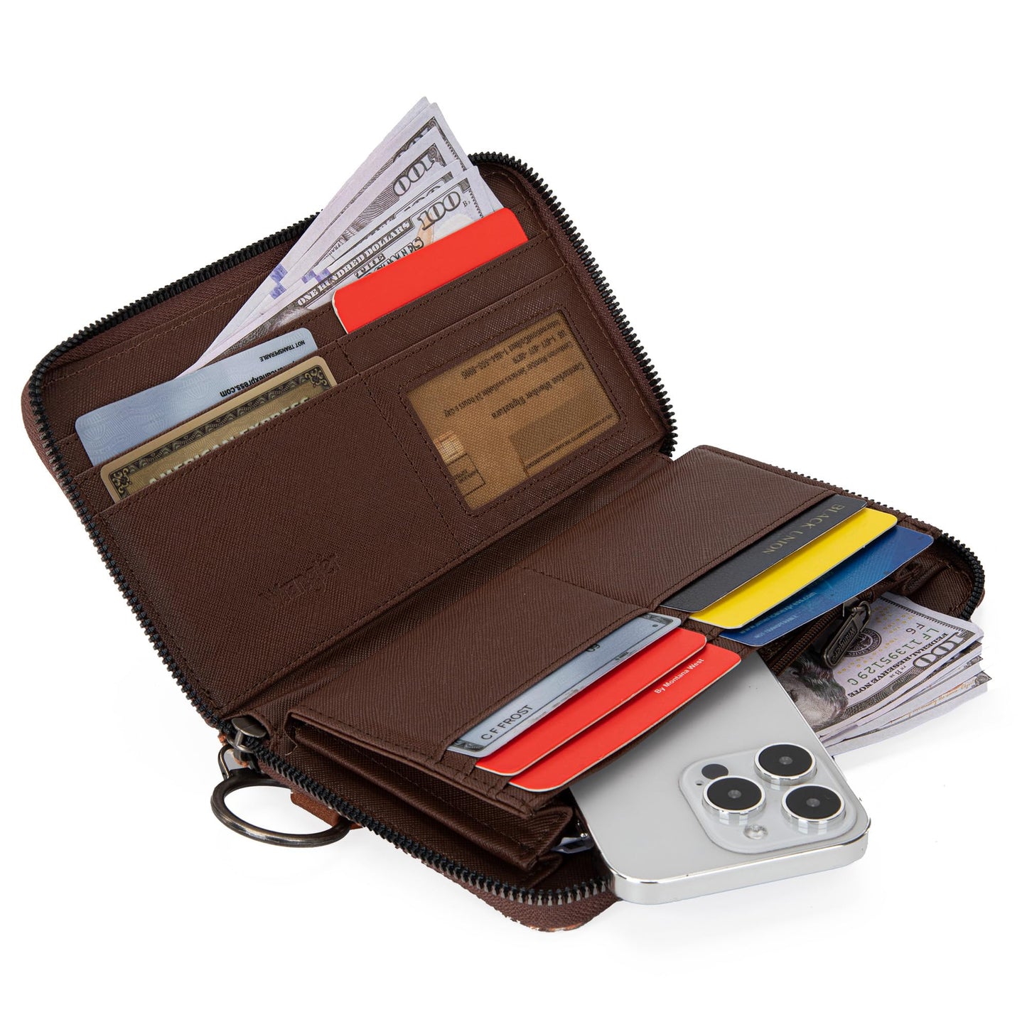 X Wrangler Wristlet Western Wallet Boho Aztec Credit Card Holder for Women