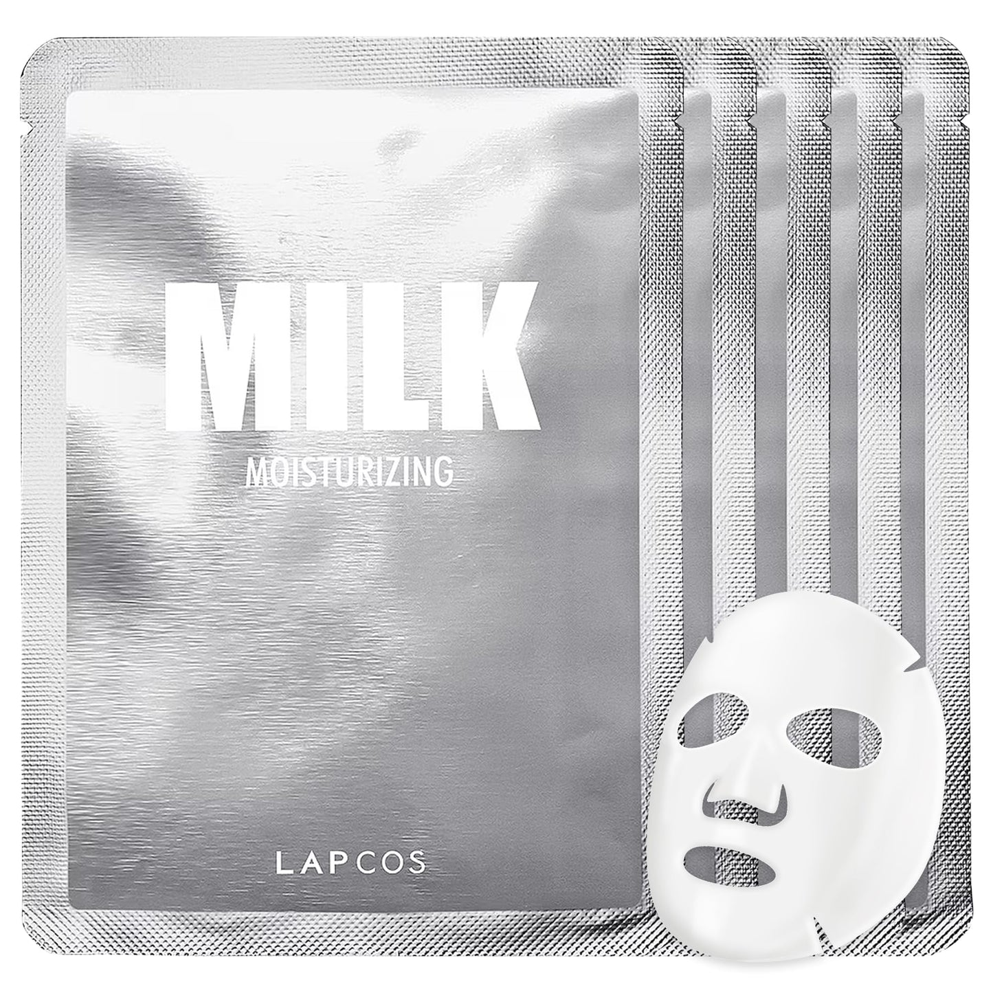 LAPCOS K Beauty Seaweed Sheet Mask - Purifying & Hydrating Face Masks with Hyaluronic Acid & Squalane for Dull, Dry Skin & Uneven Texture - Highly Breathable Lyocell Sheet Korean Skin Care (Pack of 5)