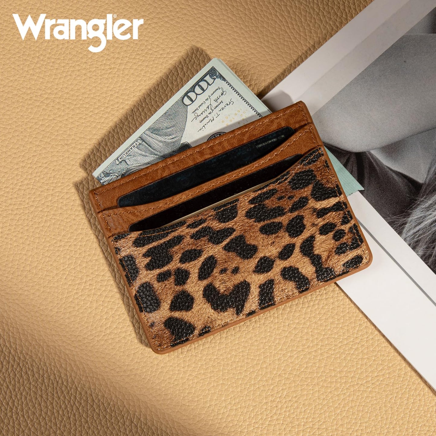 Montana West X Wrangler Credit Card Holder for Women Wallet Card Case Small Ladies Female Pocket Wallet