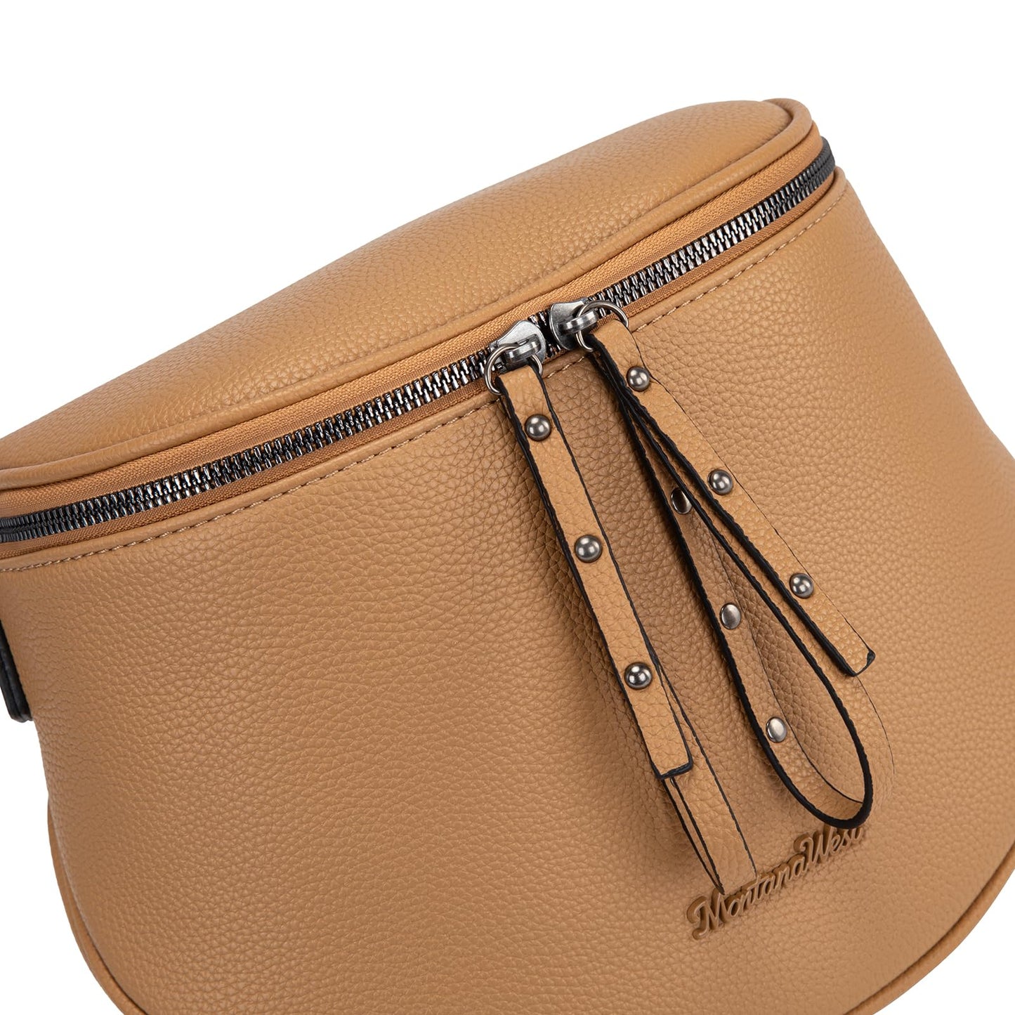 Montana West Crossbody Bag for Women, Large Bum Bag Purse Soft Vegan Leather Travel Fanny Pack with Coin Purse
