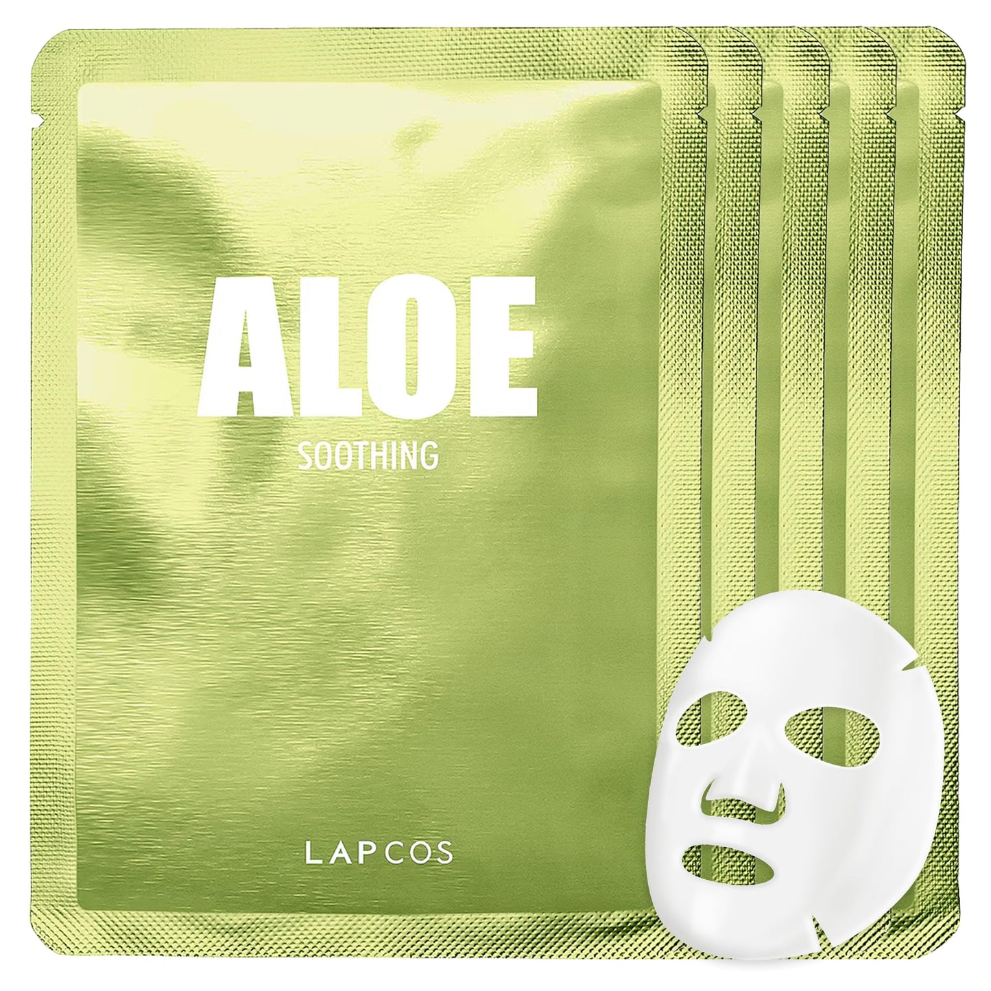 LAPCOS K Beauty Seaweed Sheet Mask - Purifying & Hydrating Face Masks with Hyaluronic Acid & Squalane for Dull, Dry Skin & Uneven Texture - Highly Breathable Lyocell Sheet Korean Skin Care (Pack of 5)