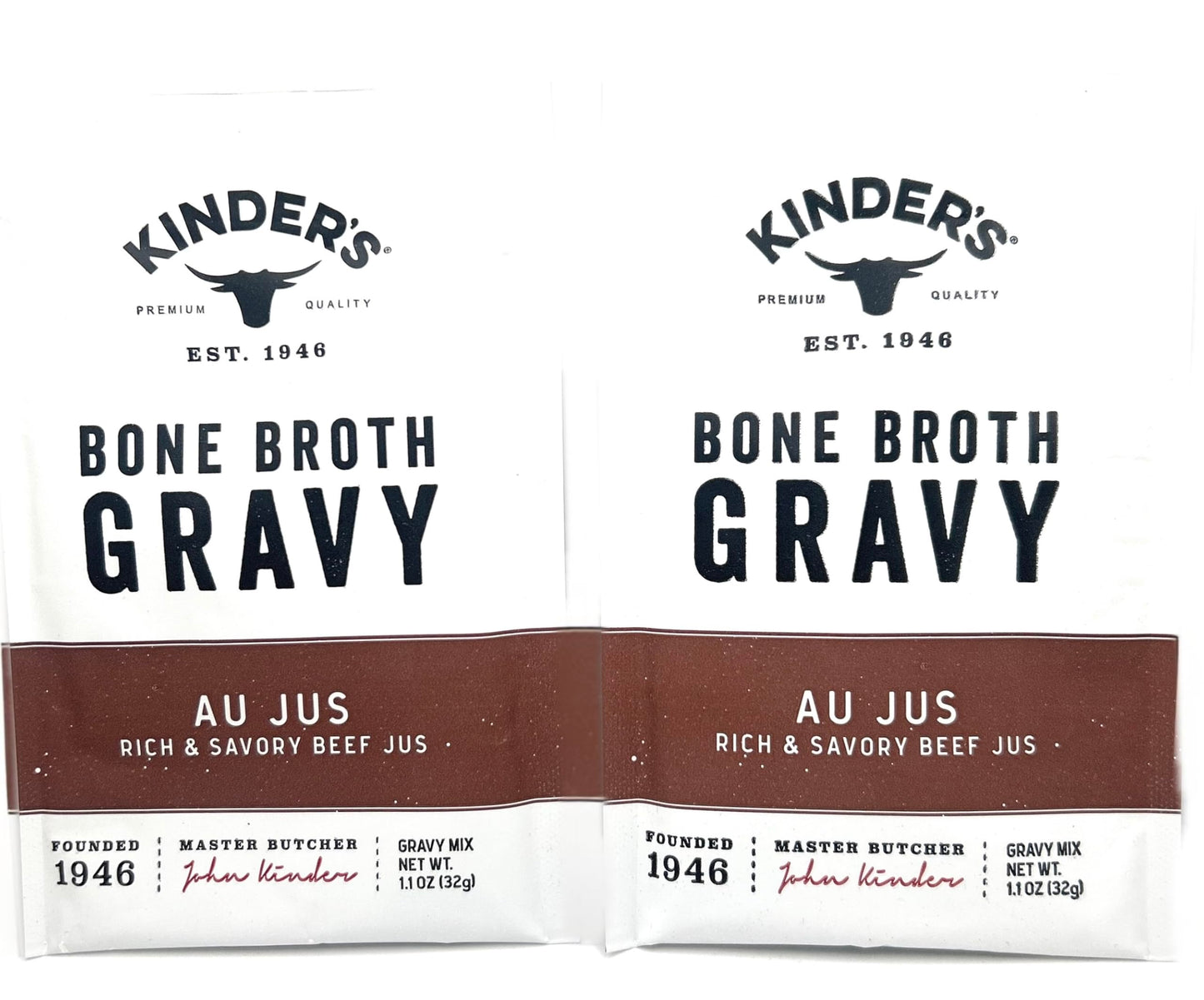 Kinder's Seasoning Mixes 1oz - 2 packets (Bone Broth Gravy Classic Beef)