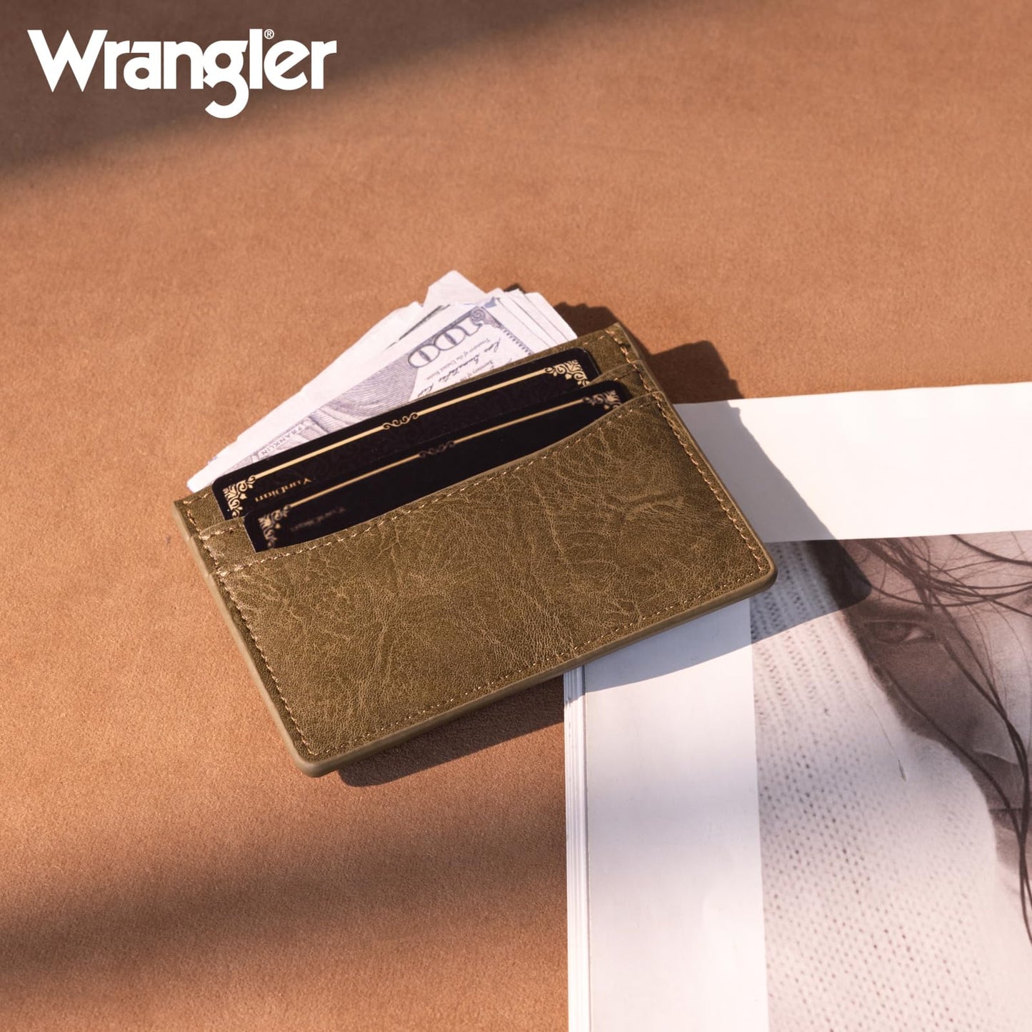 Montana West X Wrangler Credit Card Holder for Women Wallet Card Case Small Ladies Female Pocket Wallet