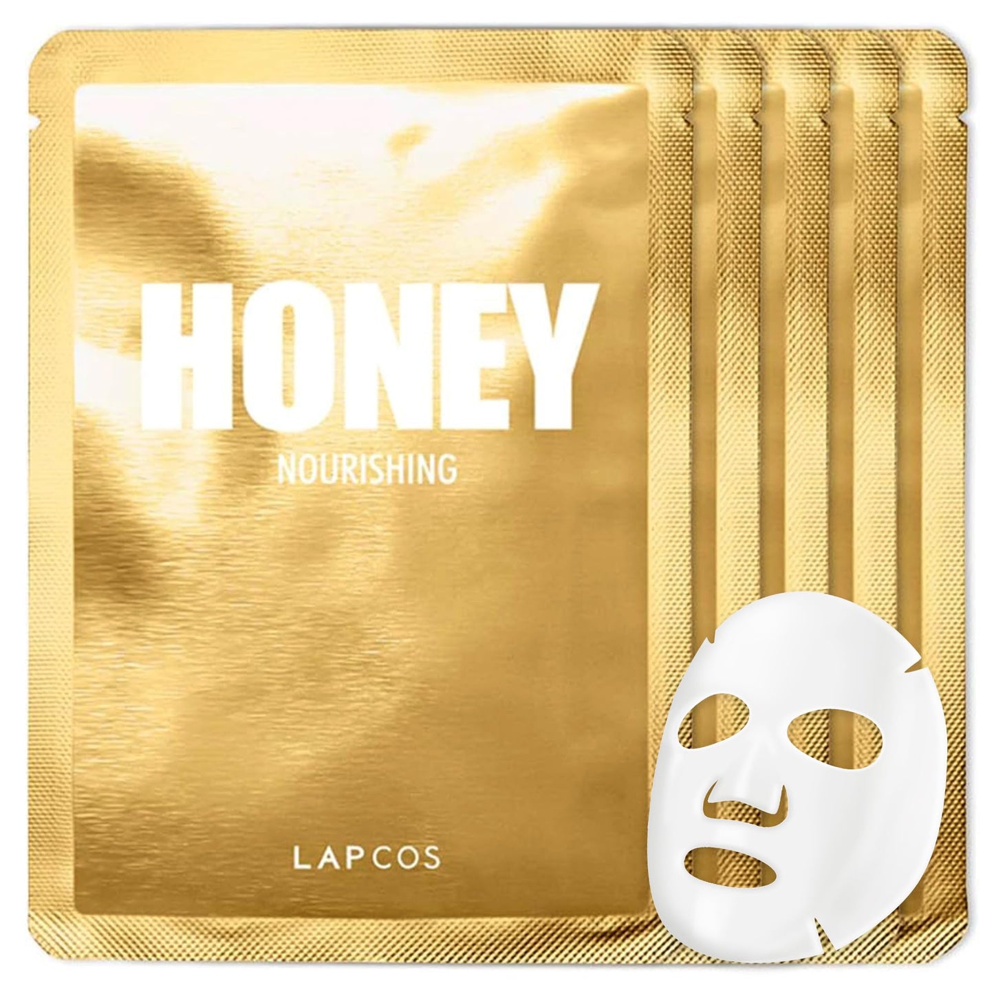 LAPCOS K Beauty Seaweed Sheet Mask - Purifying & Hydrating Face Masks with Hyaluronic Acid & Squalane for Dull, Dry Skin & Uneven Texture - Highly Breathable Lyocell Sheet Korean Skin Care (Pack of 5)