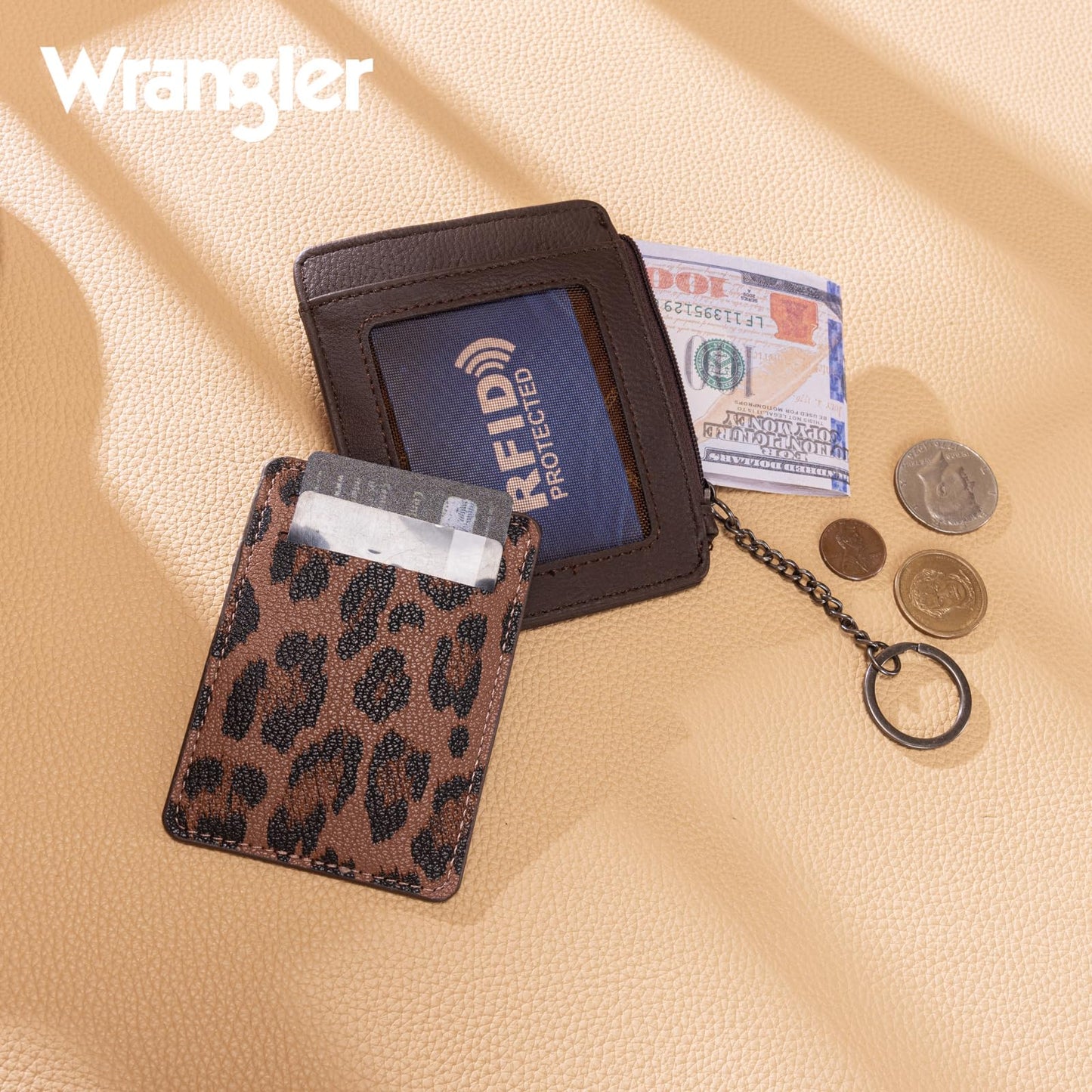 Montana West X Wrangler Credit Card Holder for Women Wallet Card Case Small Ladies Female Pocket Wallet